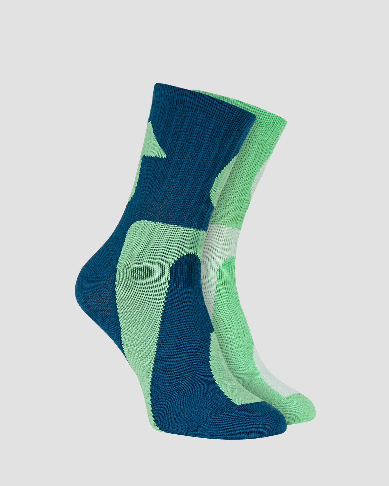 High socks On Liquid Logo 2-pack, Color/Pattern: Zielony,Granatowy