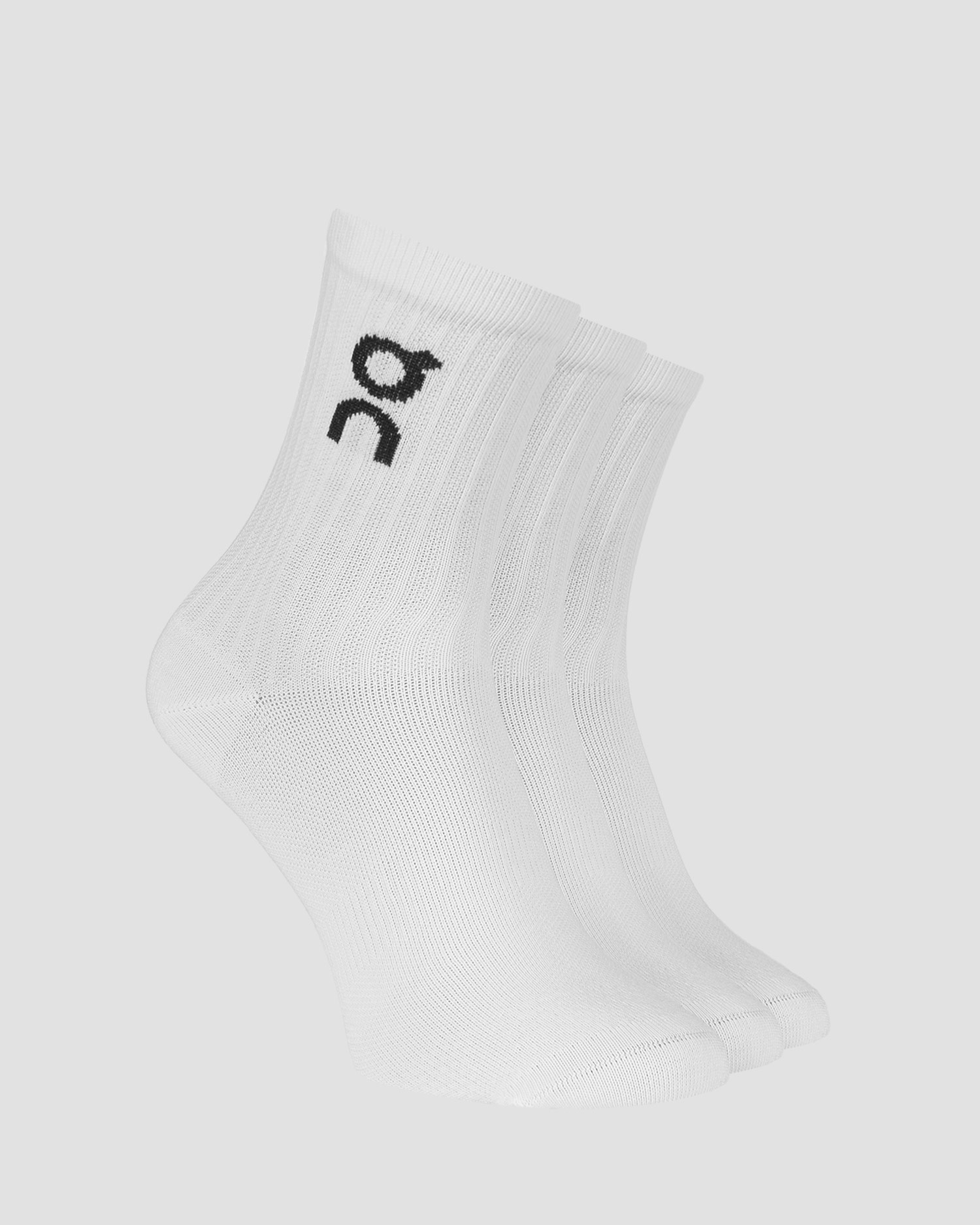 On Logo Sock 3-pack Lange Socken, Farbe/Muster: Biały