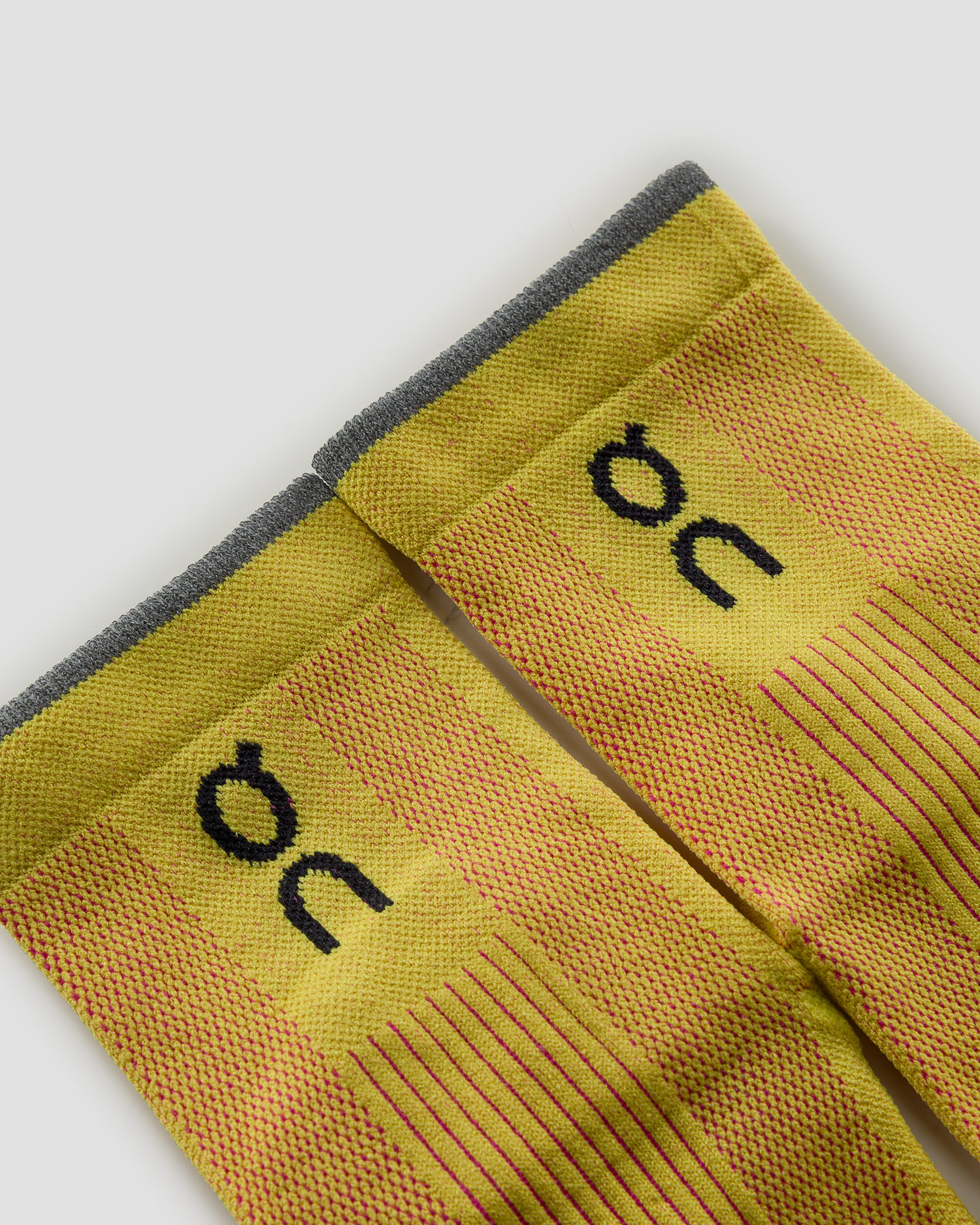 Calzini da corsa On Elite Run Sock Mid giallo-rosa