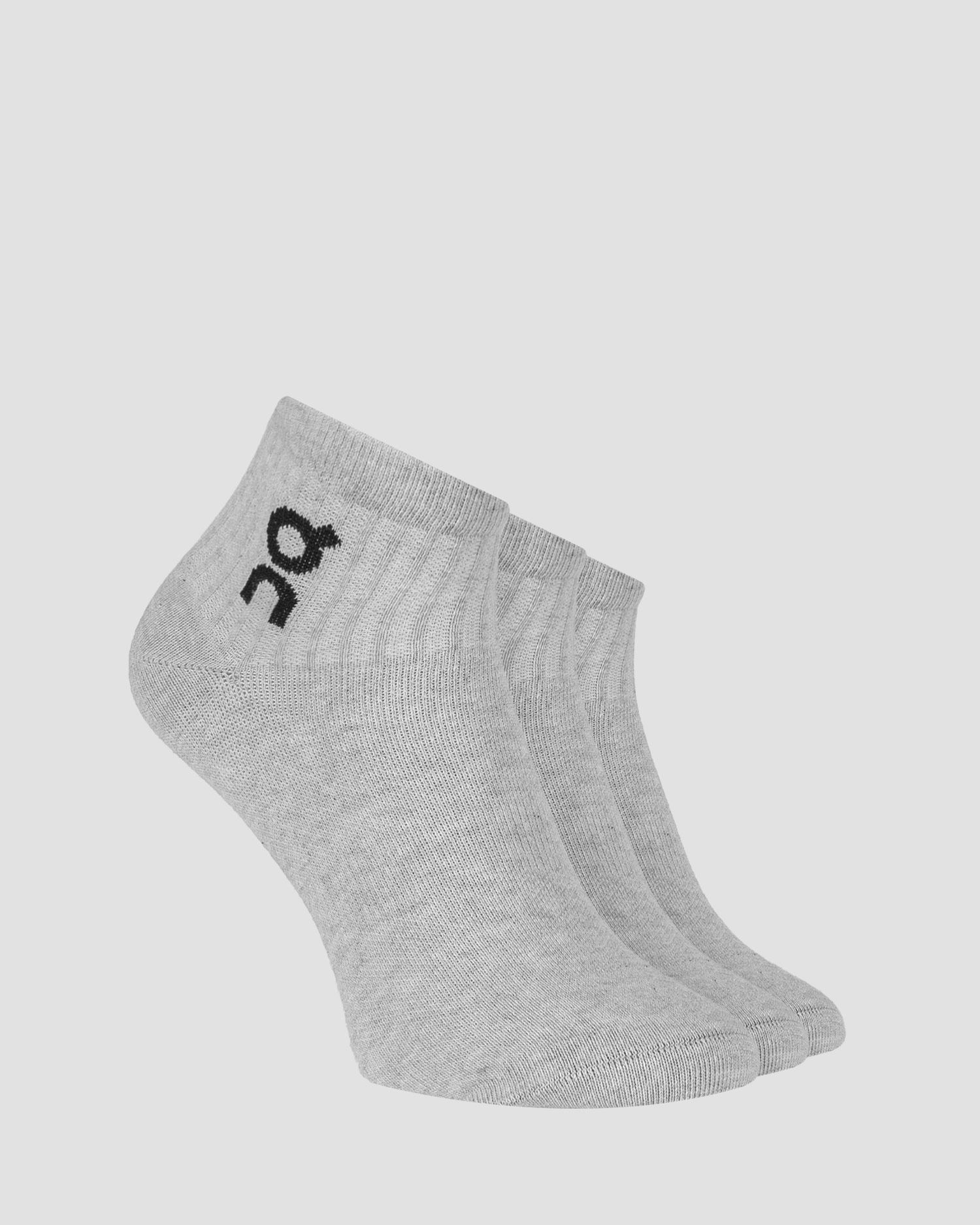 On Logo Sock Mid 3-pack Socken, Farbe/Muster: Szary