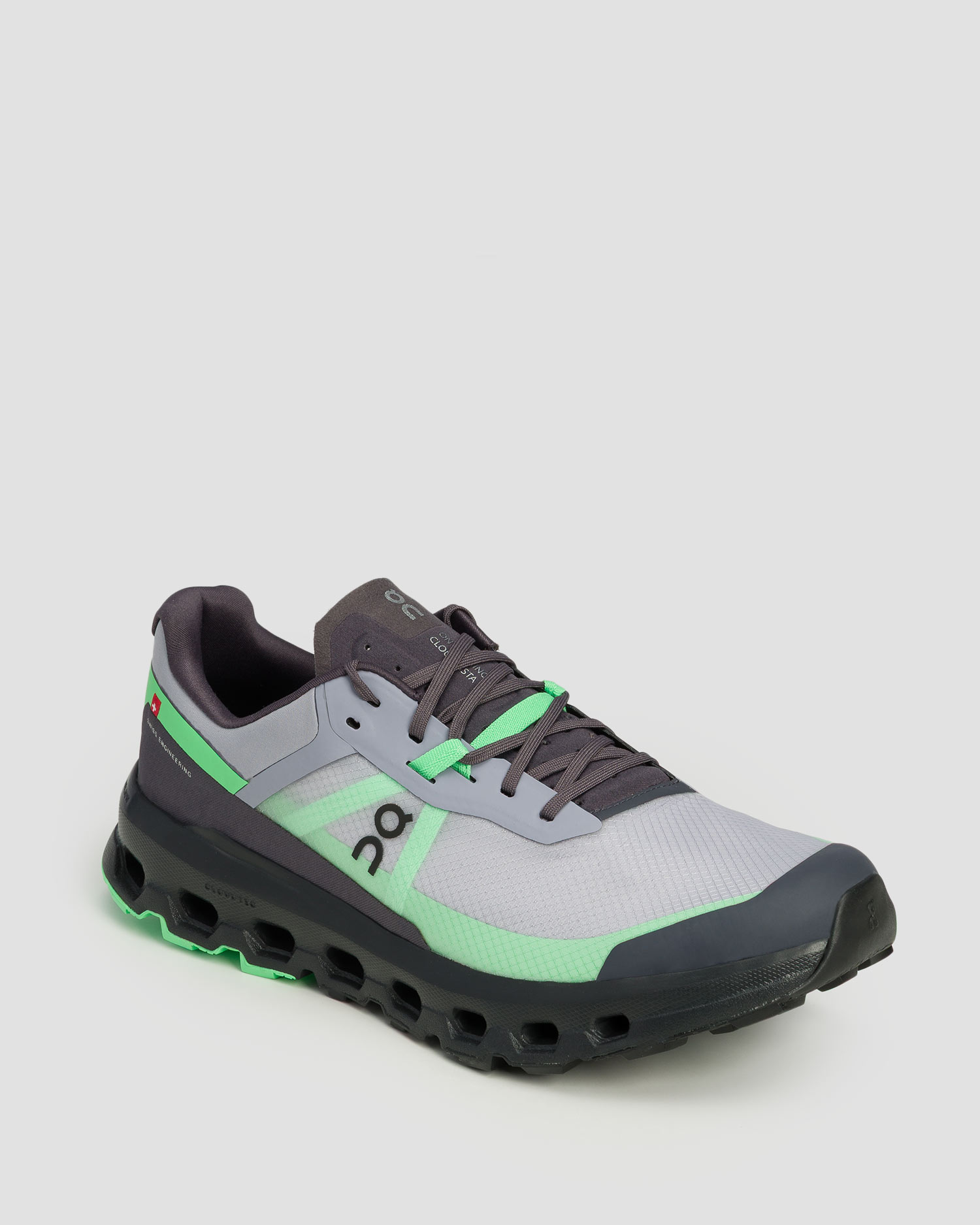 Pantofi de trail pentru bărbați On Cloudvista 2, Culoare/Model: Zielony,Szary,Czarny