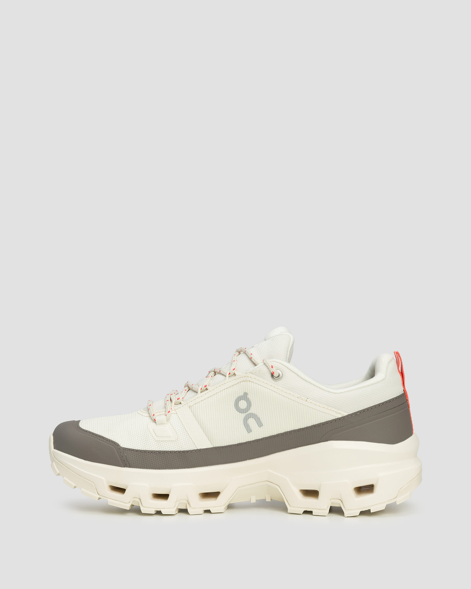 Men's low trekking shoes On Cloudrock Low WP beige