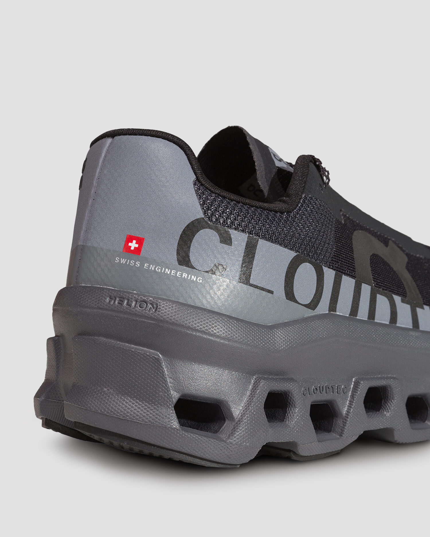 Scarpe da corsa da uomo On Cloudmonster Lumos nere