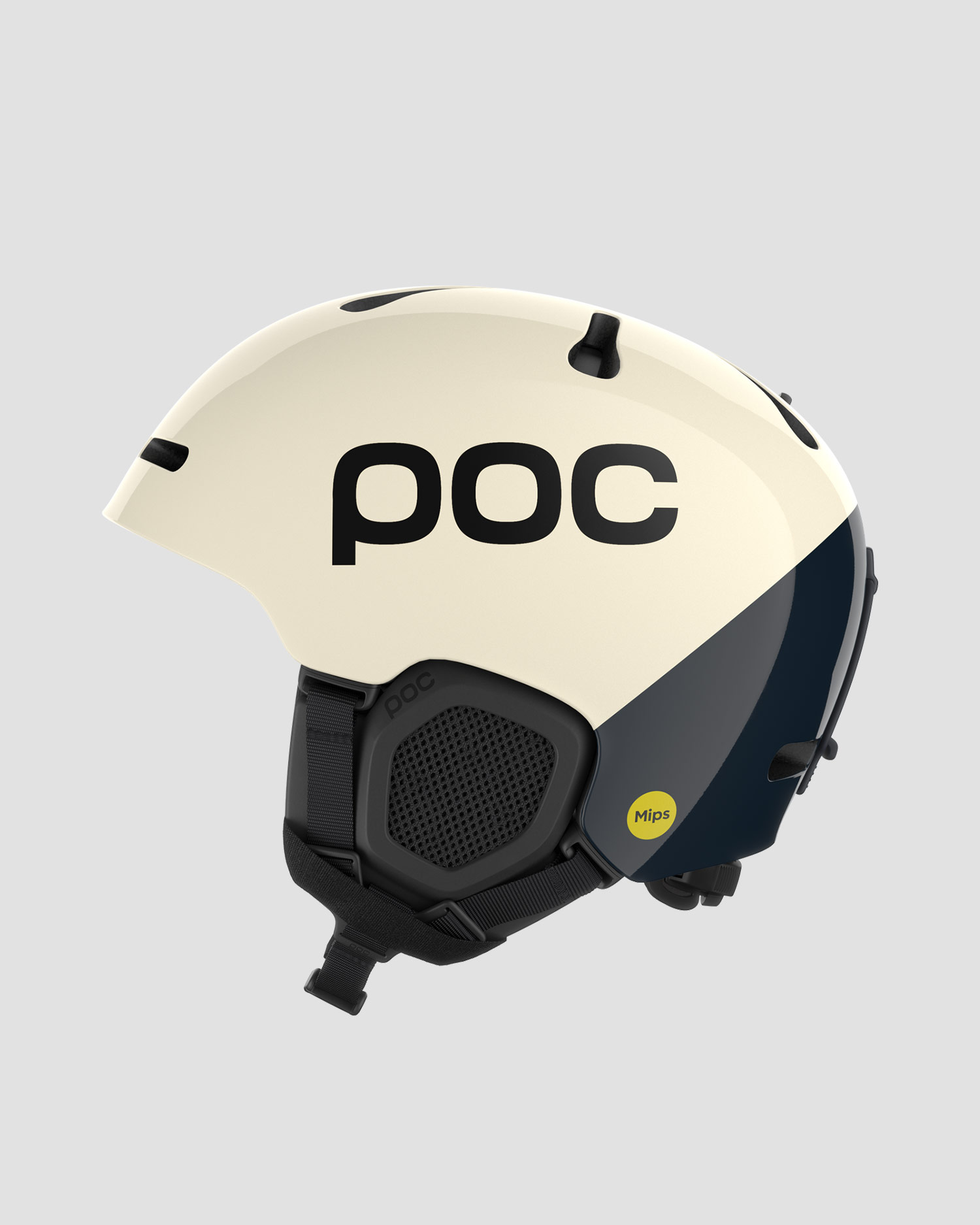 Casque de ski beige et bleu marine POC Fornix BC