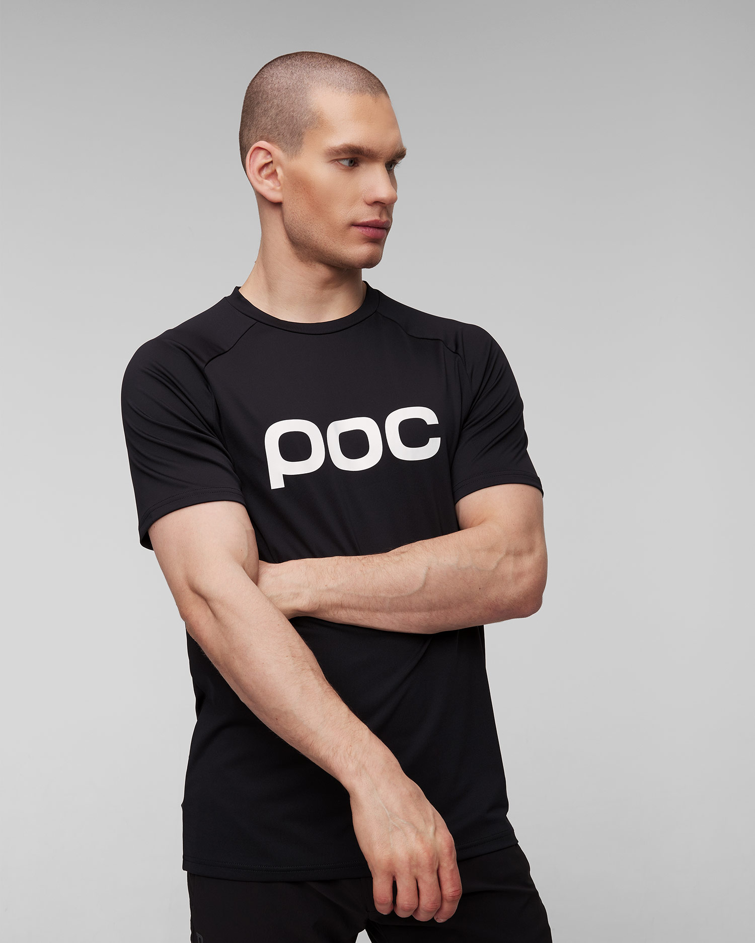 Black bike T-shirt POC M'S Reform Enduro Tee, Color/Pattern: Czarny