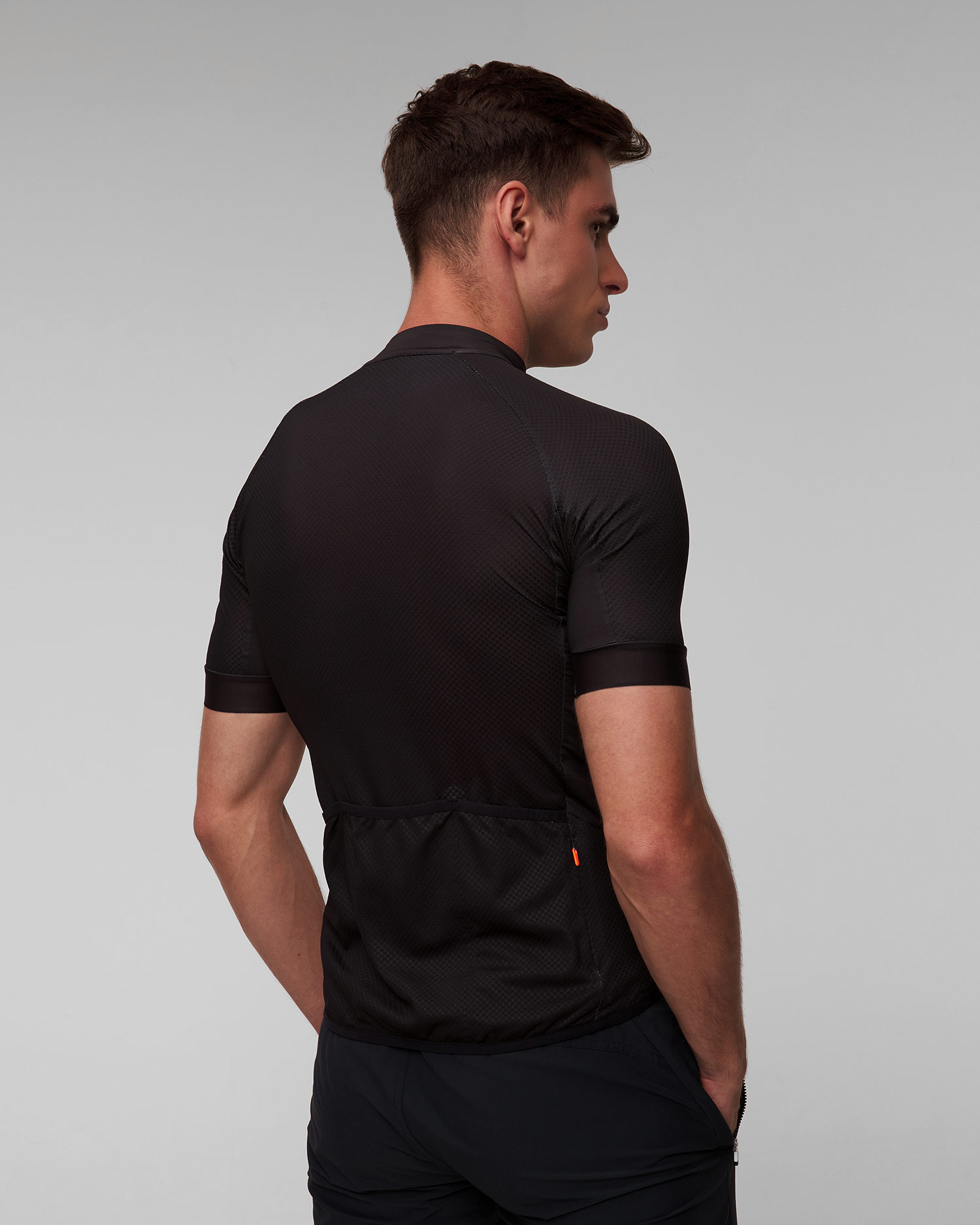 Maglietta nera da uomo POC M's Essential Road Logo Jersey