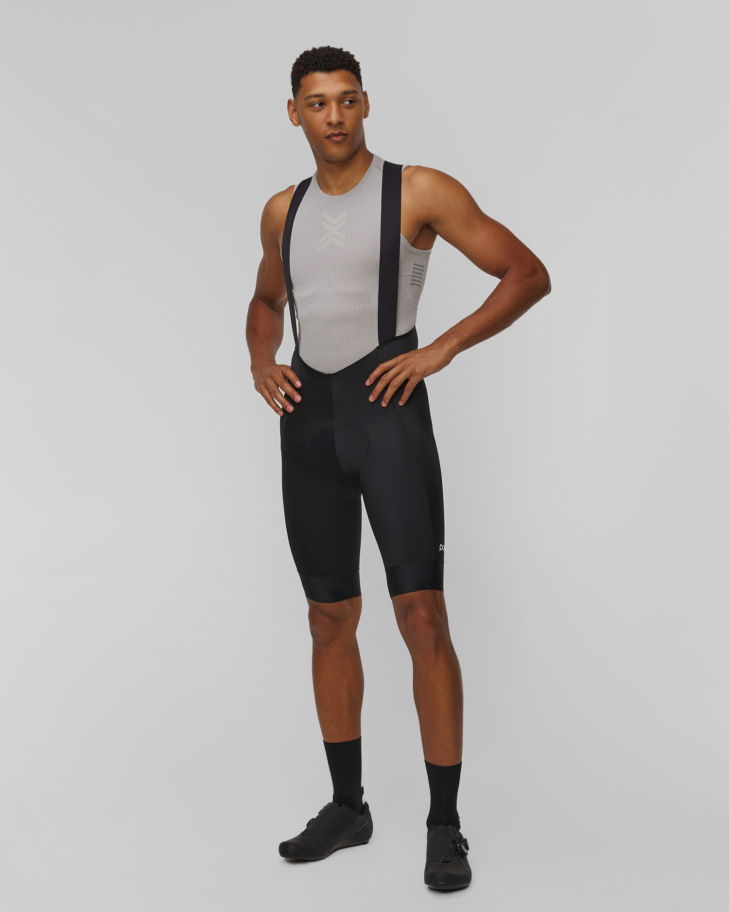Shorts da ciclismo con bretelle da uomo POC M's Cadence Bib Shorts neri