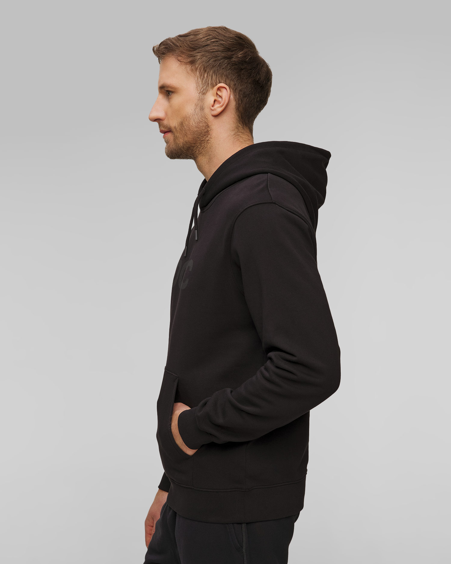 Men's black sweatshirt POC Hood black