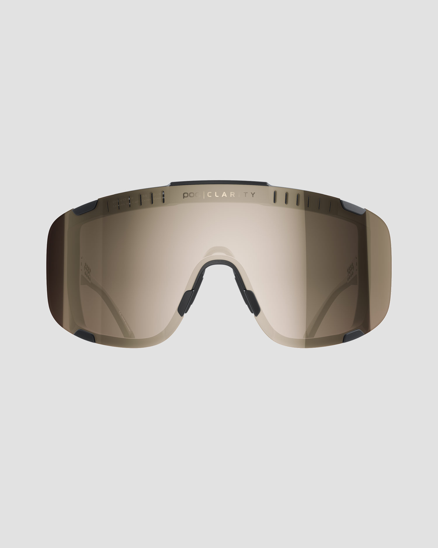 Okulary przeciwsłoneczne POC Devour czarne z soczewkami Clarity Trail/Partly Sunny Silver