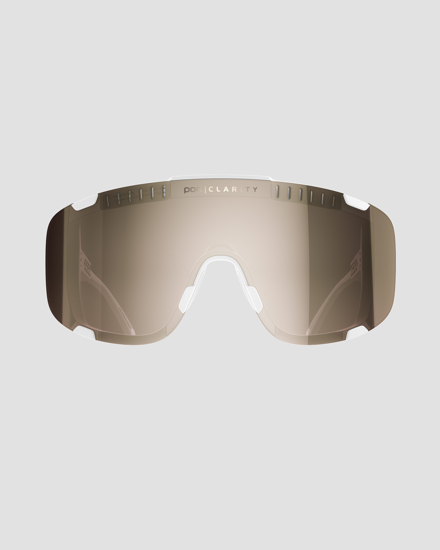 Okulary przeciwsłoneczne POC Devour białe z soczewkami Clarity Trail/Partly Sunny Silver