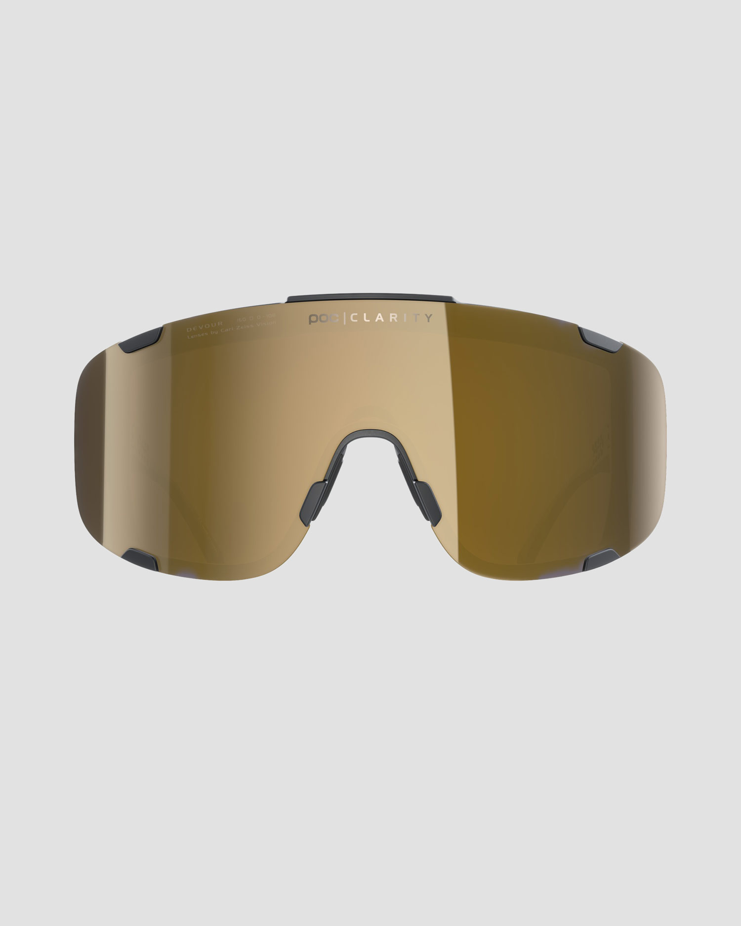 Slnečné okuliare POC Devour čierne so šošovkami Clarity Road/Partly Sunny Gold