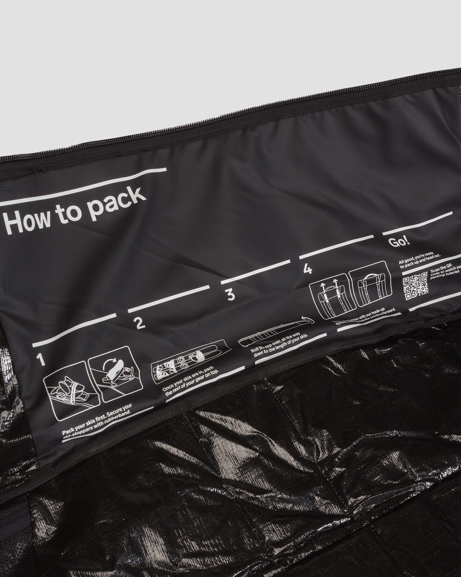 Černý vak na lyže Douchebag Snow Roller