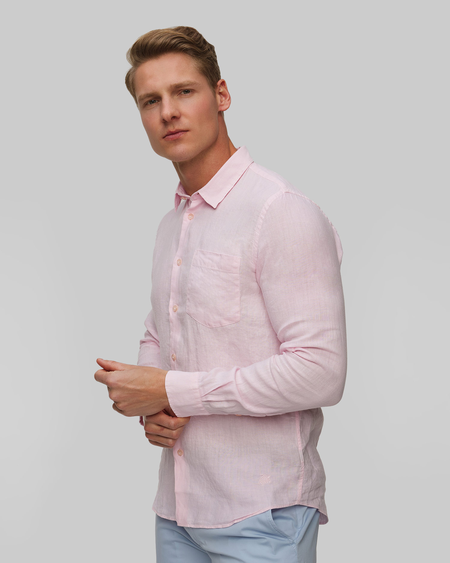 Camicia di lino da uomo Vilebrequin Caroubis