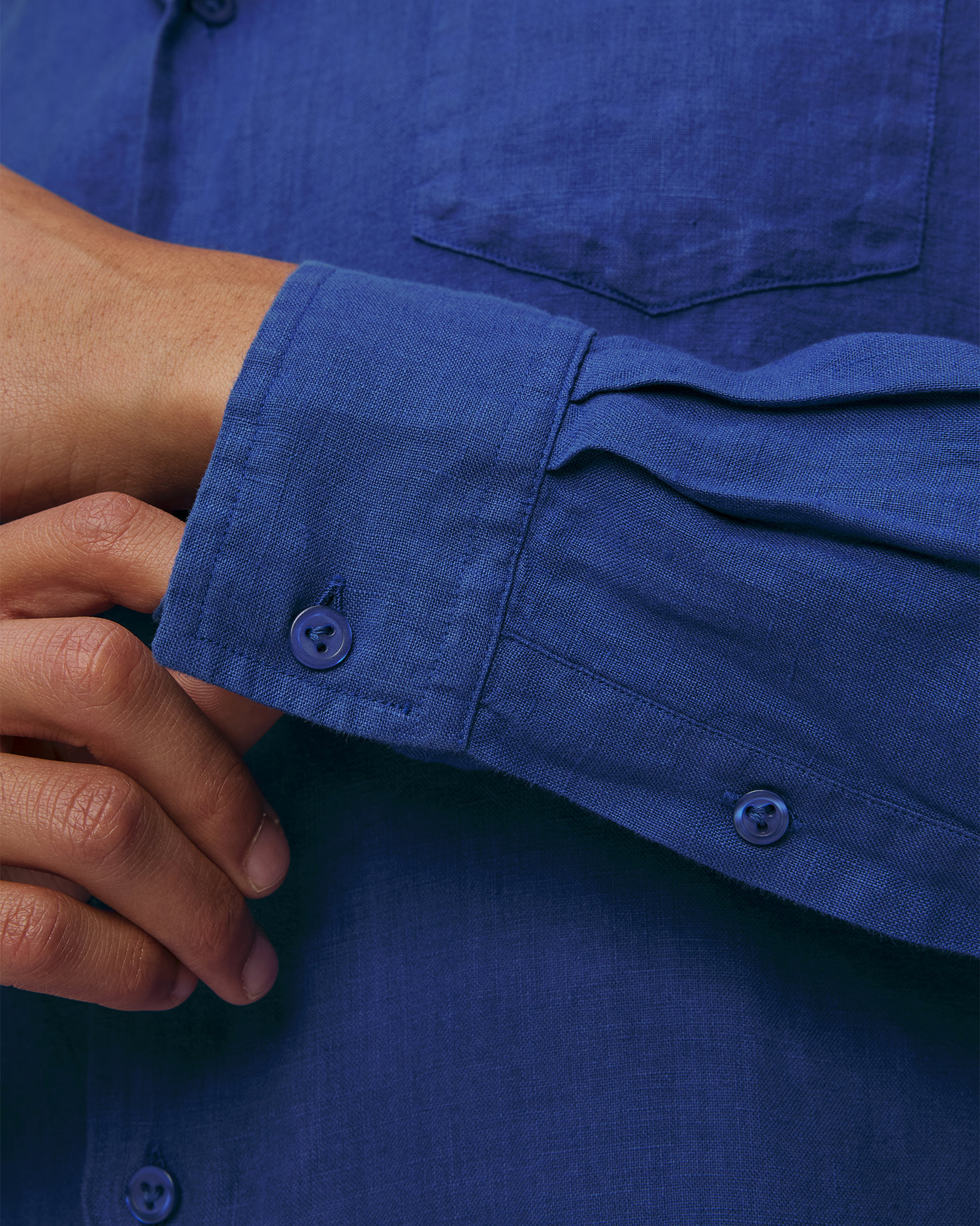 Camicia di lino da uomo Vilebrequin Caroubis
