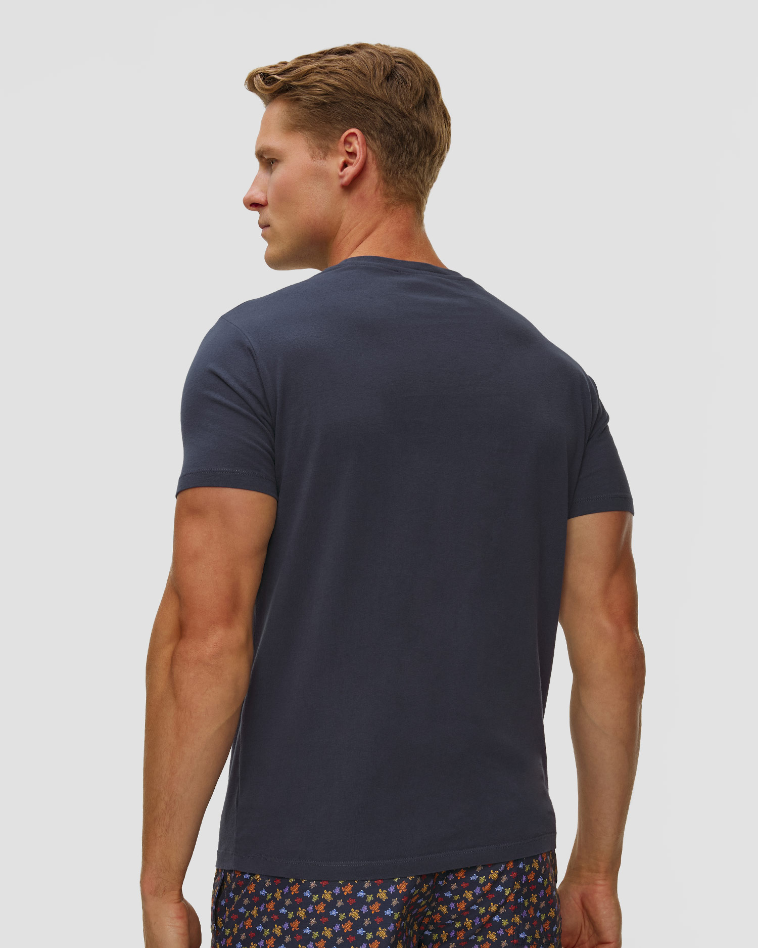 T-shirt męski z bawełny organicznej Vilebrequin Partisol