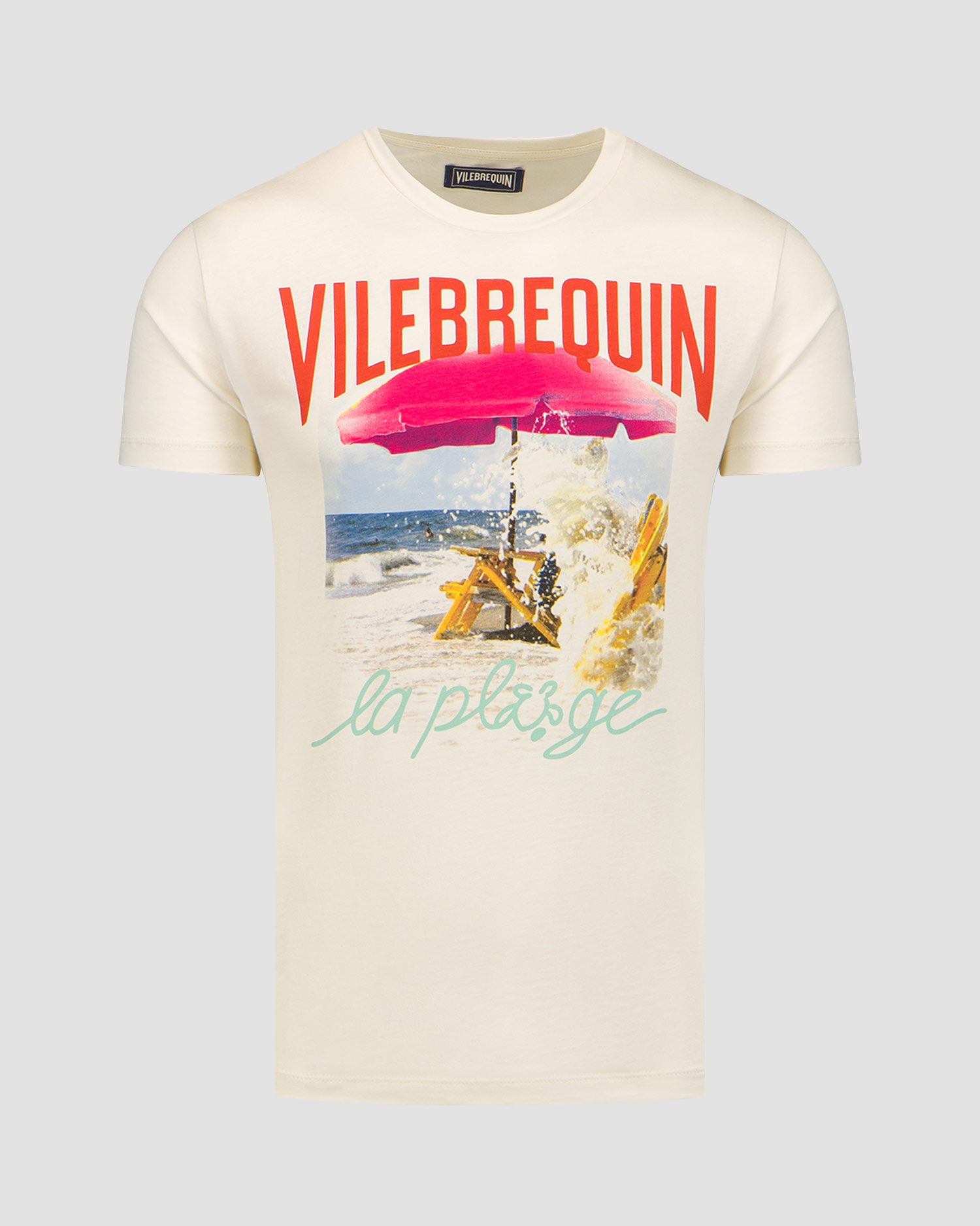 T-shirt blanc pour hommes Vilebrequin Portisol