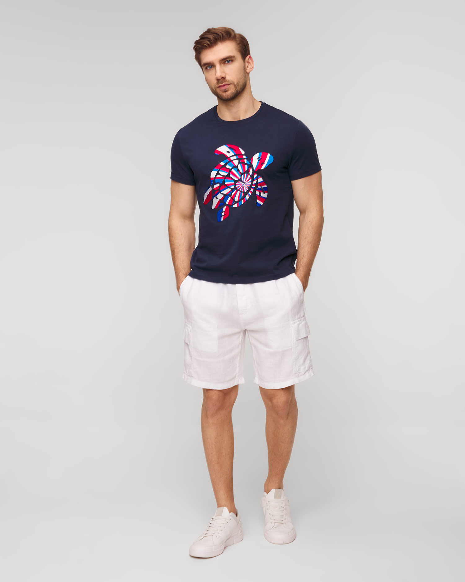 T-shirt bleu marine pour hommes Vilebrequin Thom