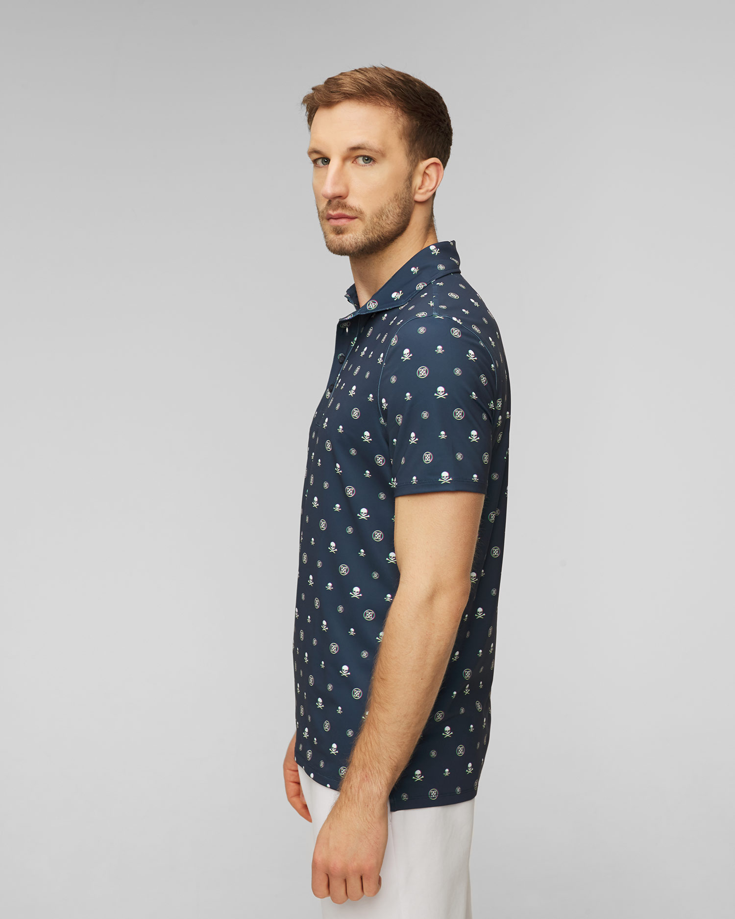 Polo bleu marine pour hommes G/Fore Rgb Tech 