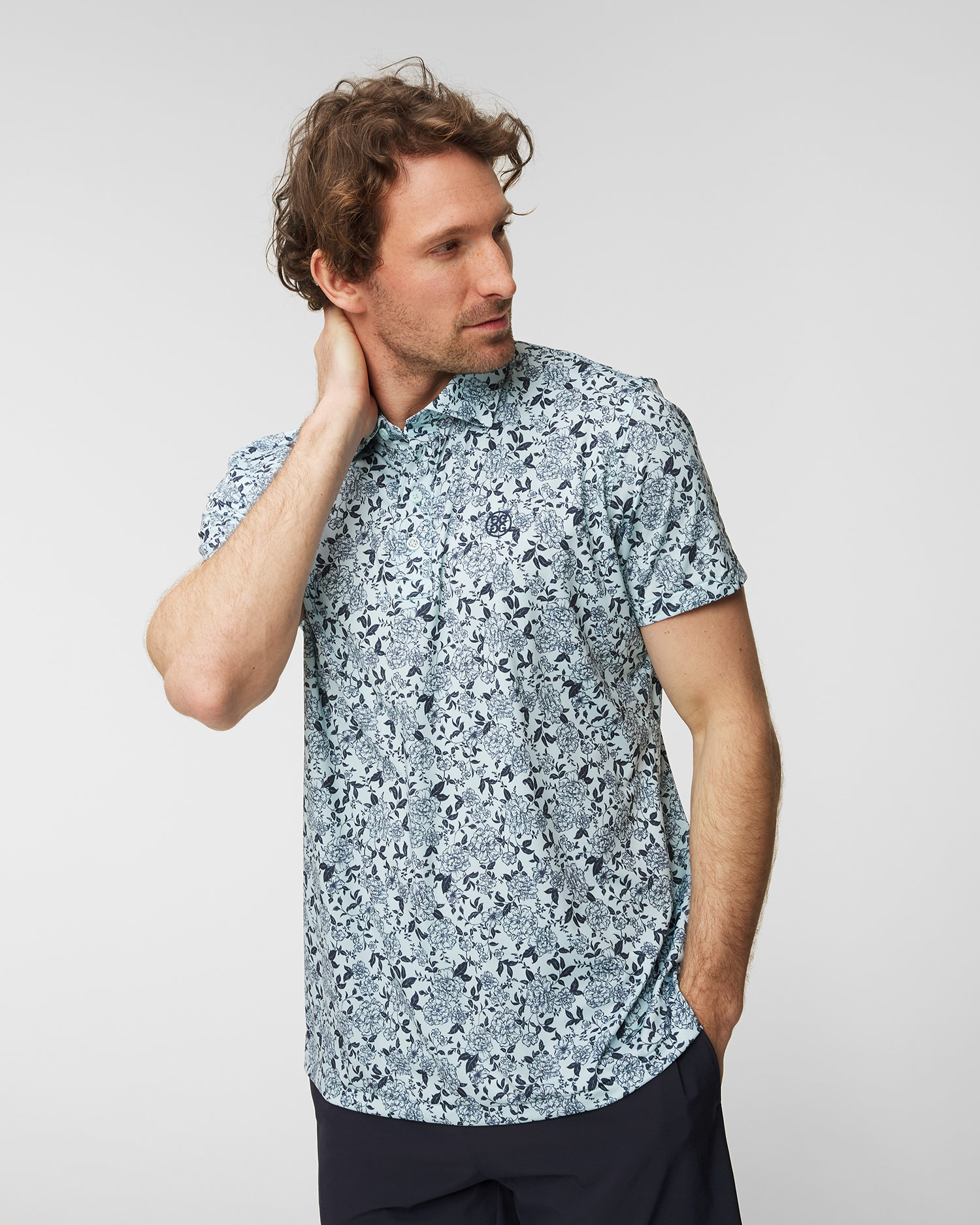 Polo G/FORE FLORAL POLO