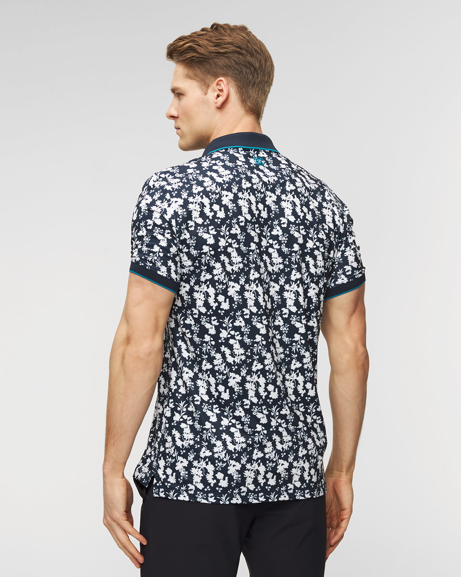 Polo G/Fore Blossom Rib Collar Tech Jersey