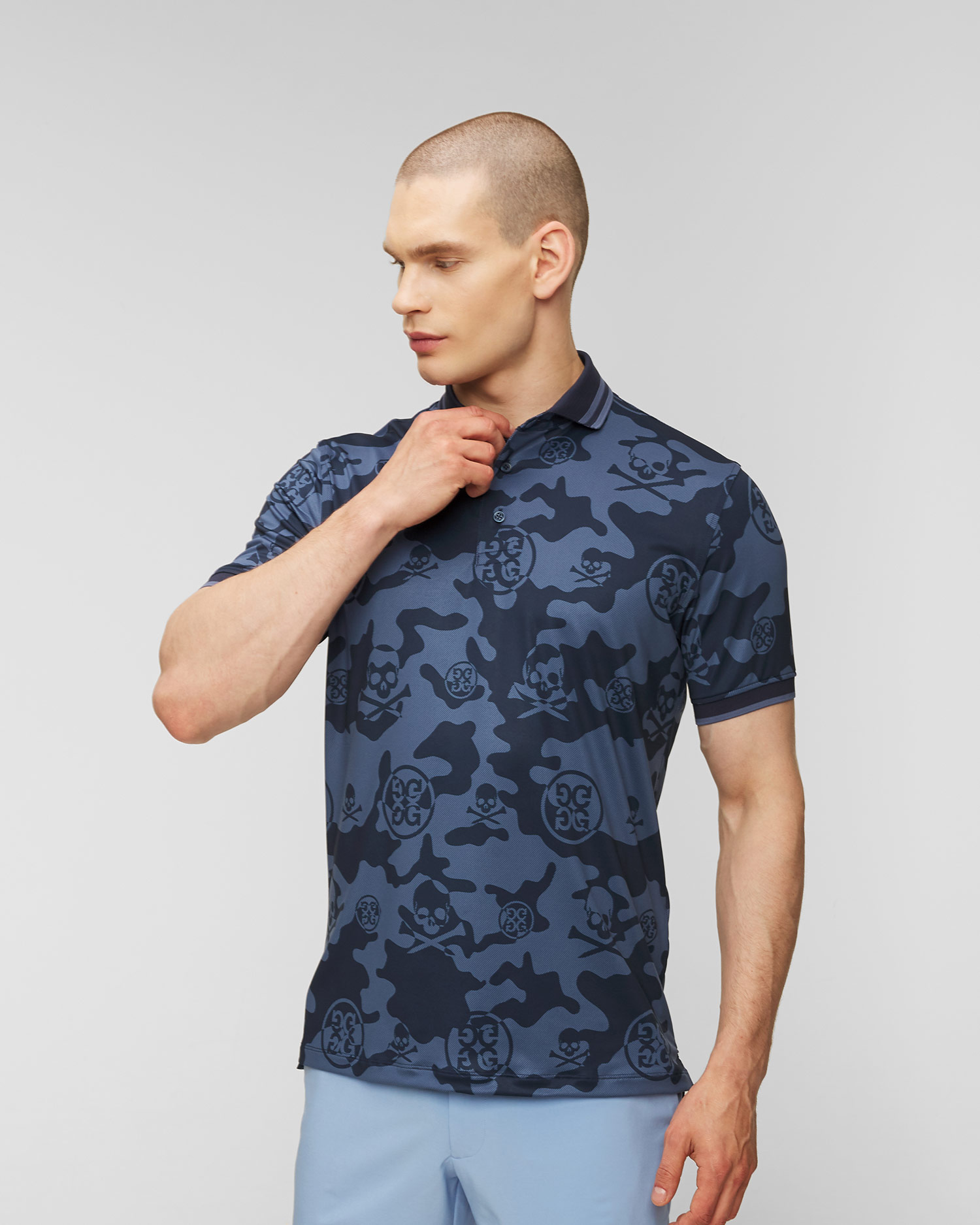 Polo G/Fore Tonal Camo Jersey Polo