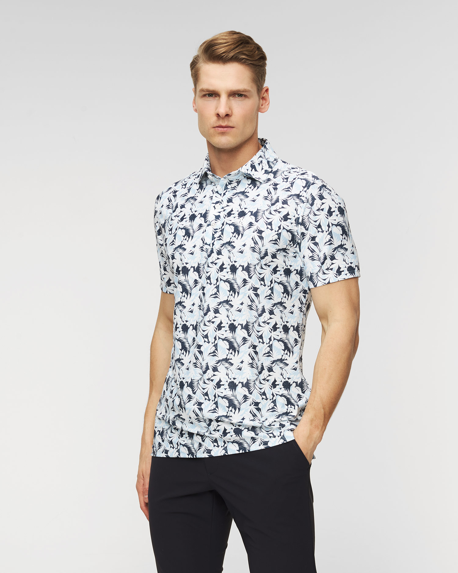 Polo G/Fore Palm Fronds Tech Pique