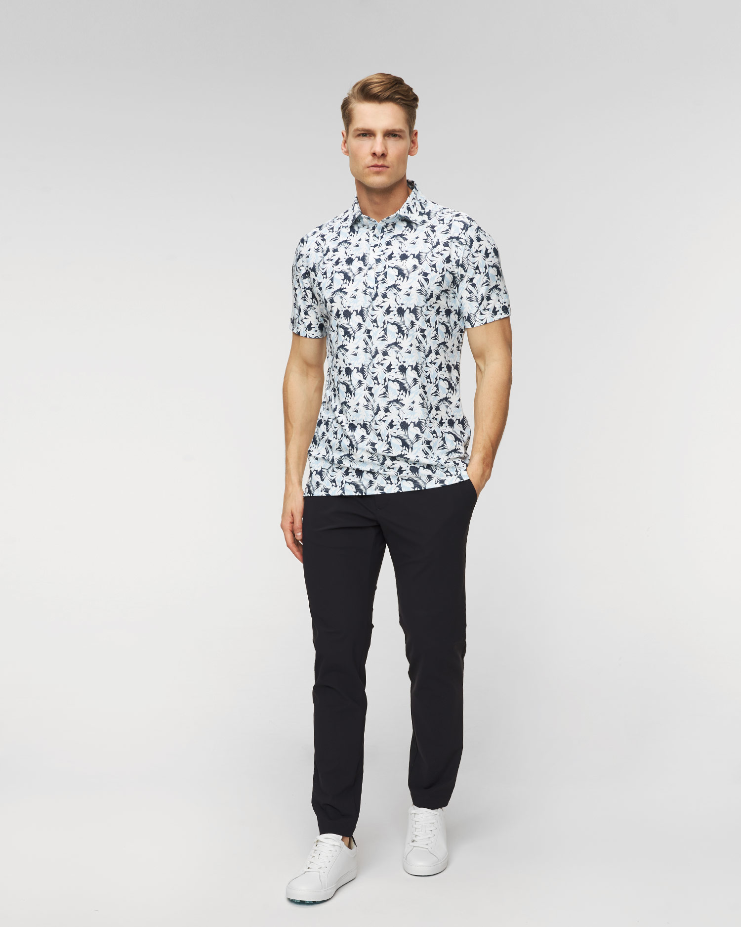 Polo G/Fore Palm Fronds Tech Pique