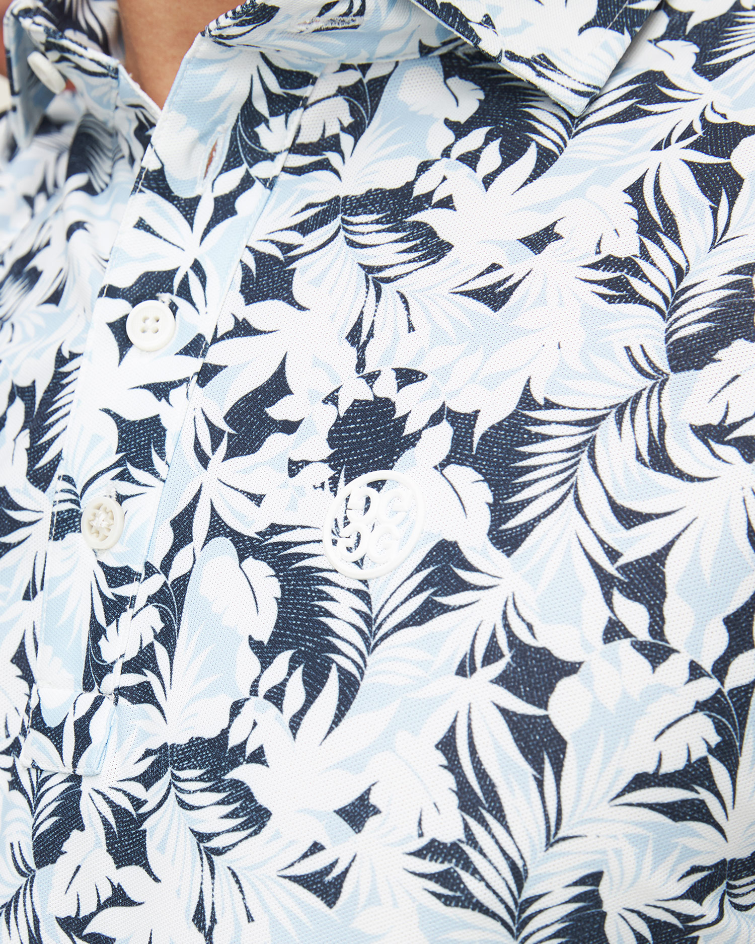 Polo G/Fore Palm Fronds Tech Pique