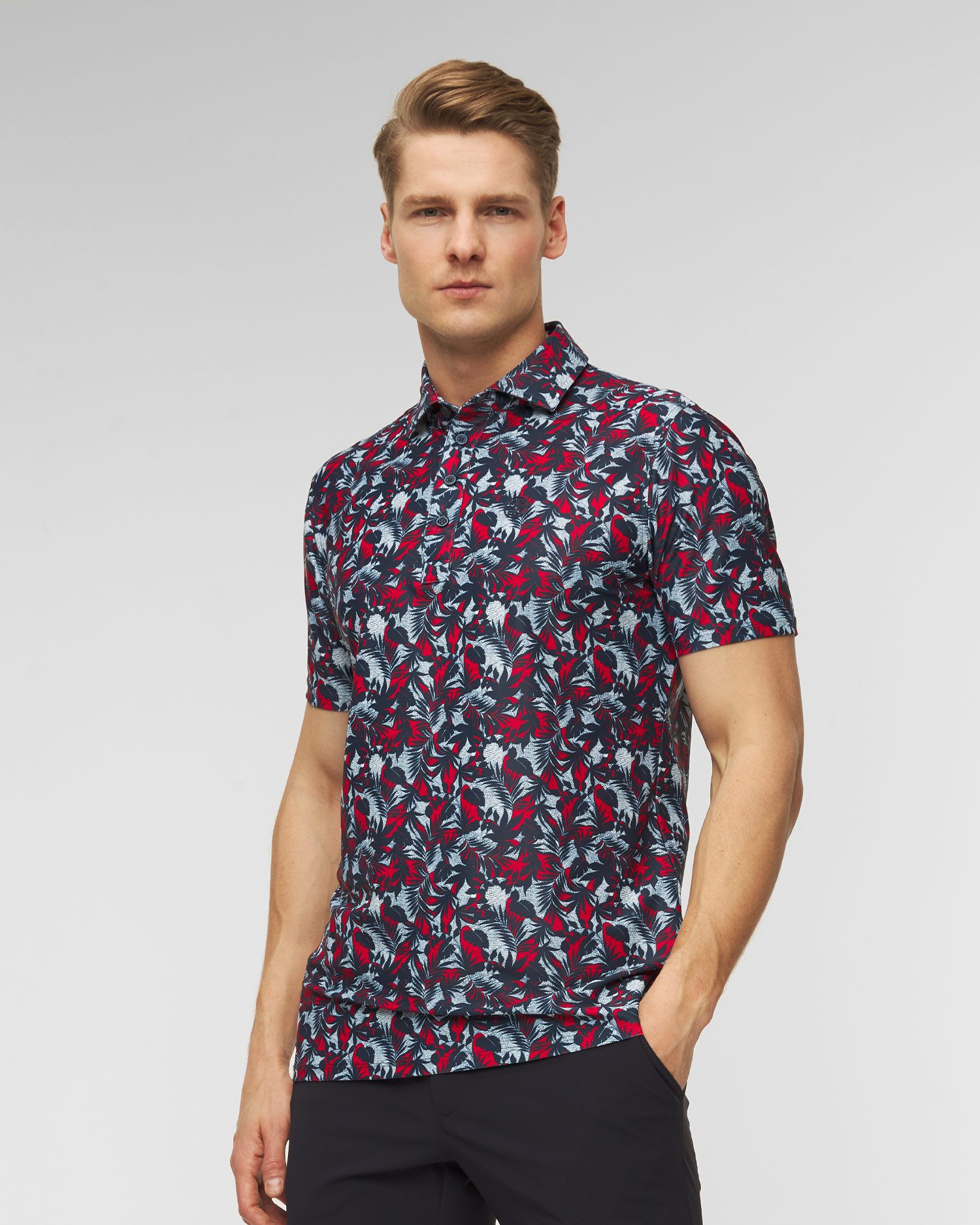 Polo G/Fore Palm Fronds Tech Pique