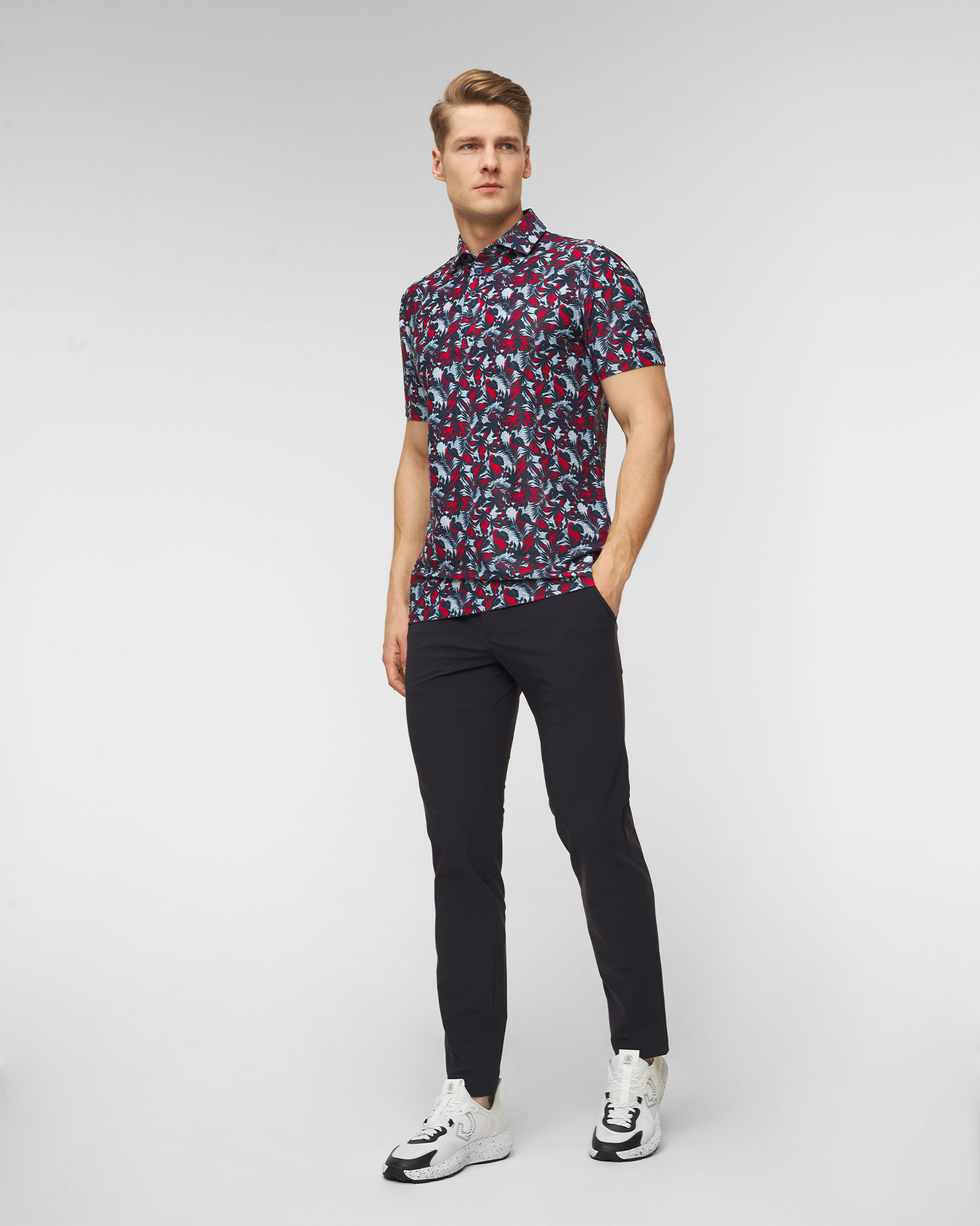 Polo G/Fore Palm Fronds Tech Pique