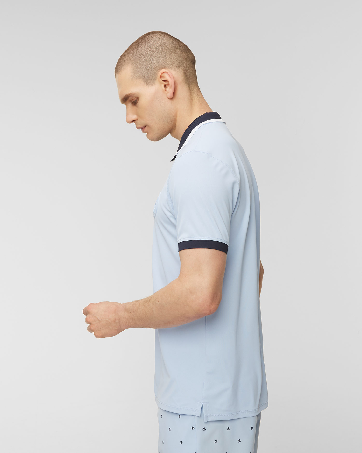 Polo G/Fore Embossed Logo Quarter Zip Tech Piqué