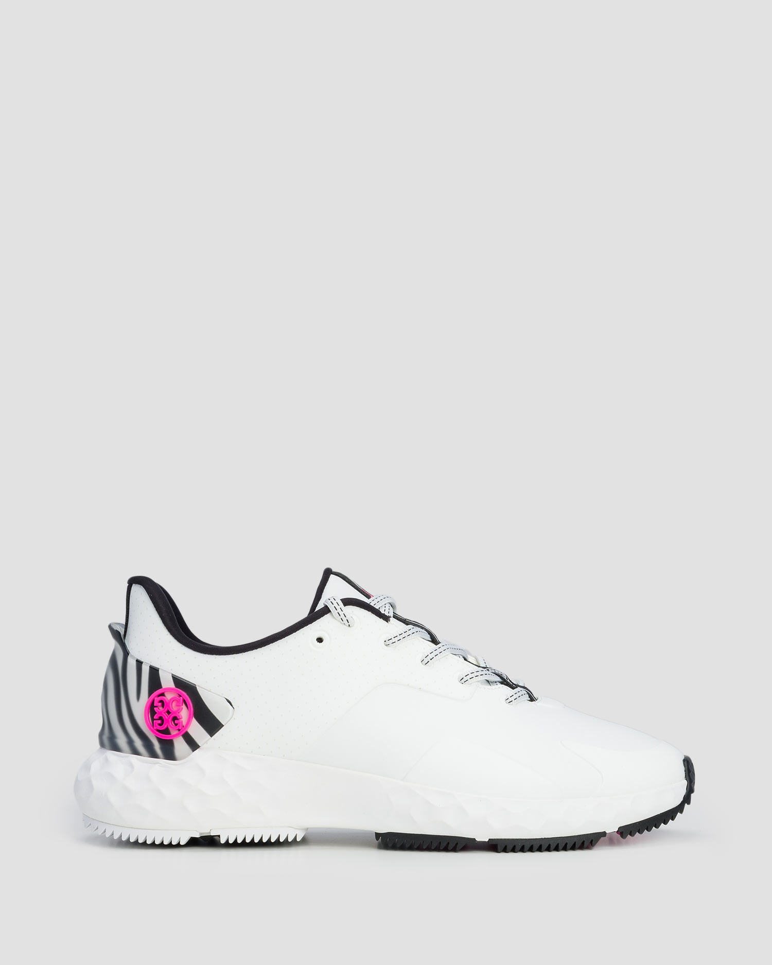 Women's white golf shoes G/Fore Perforated Zebra Accent Mg4+