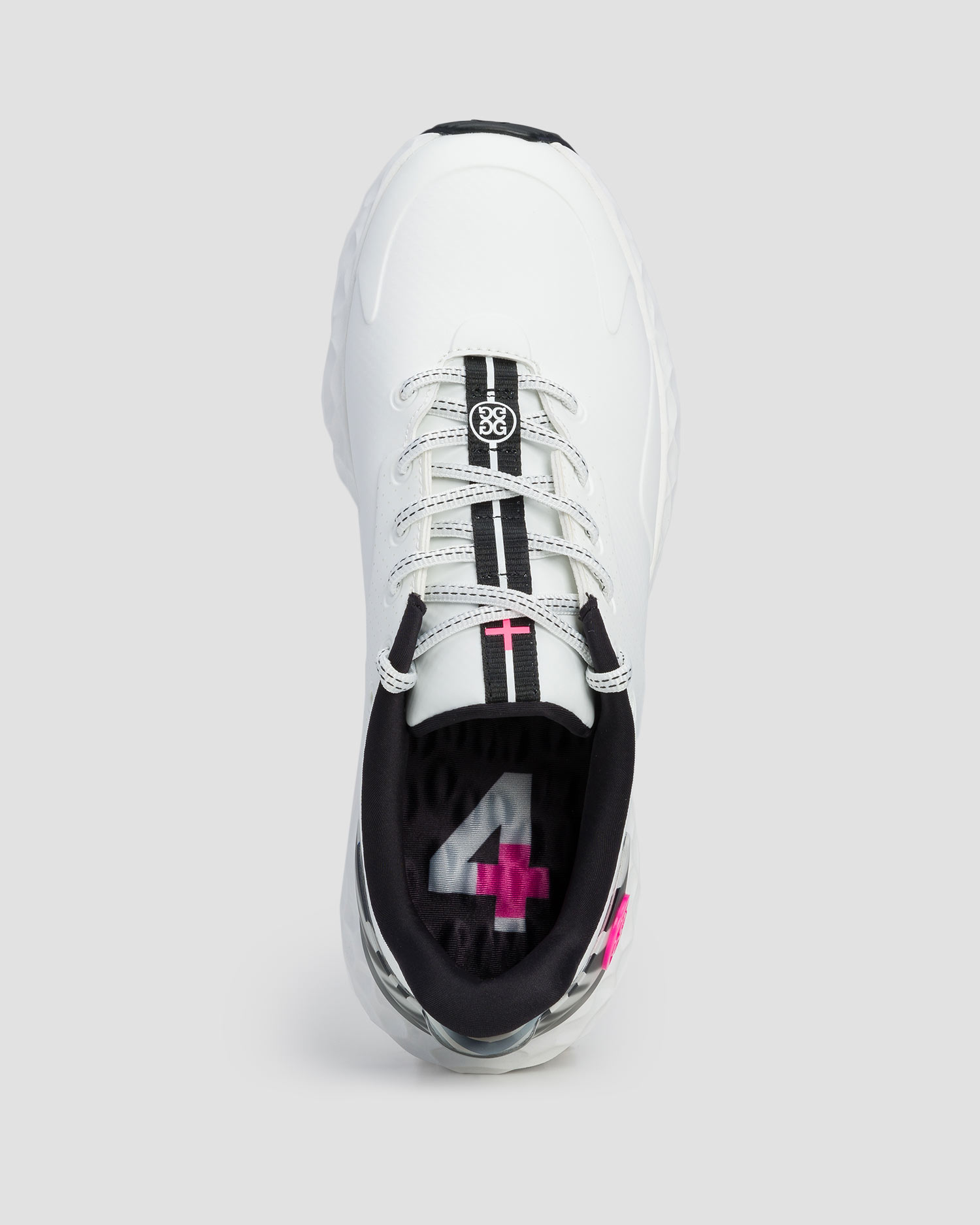 Women's white golf shoes G/Fore Perforated Zebra Accent Mg4+