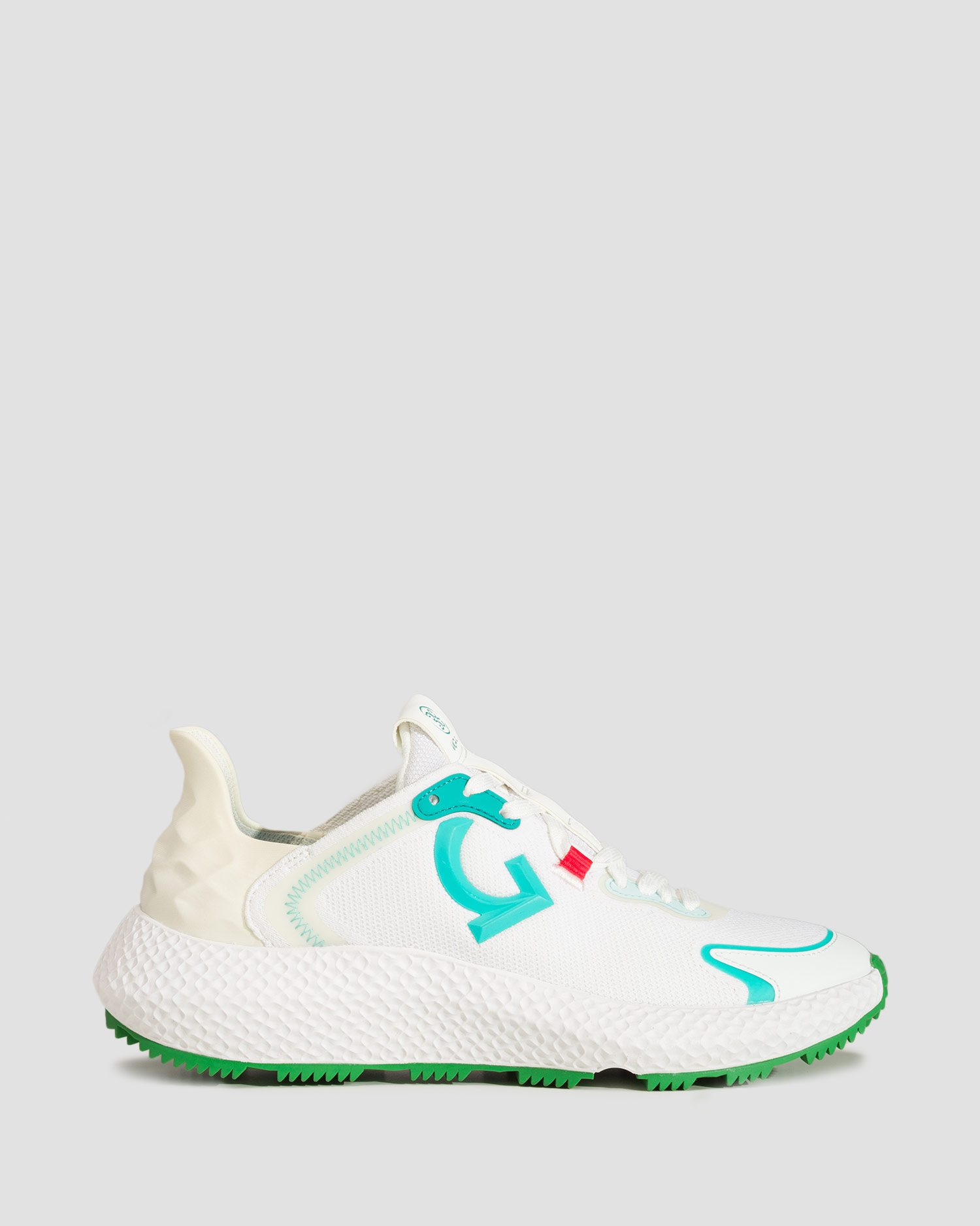 Biało-turkusowe buty golfowe damskie G/Fore Quarter G Mg4x2 Hybrid Golf Cross Trainer