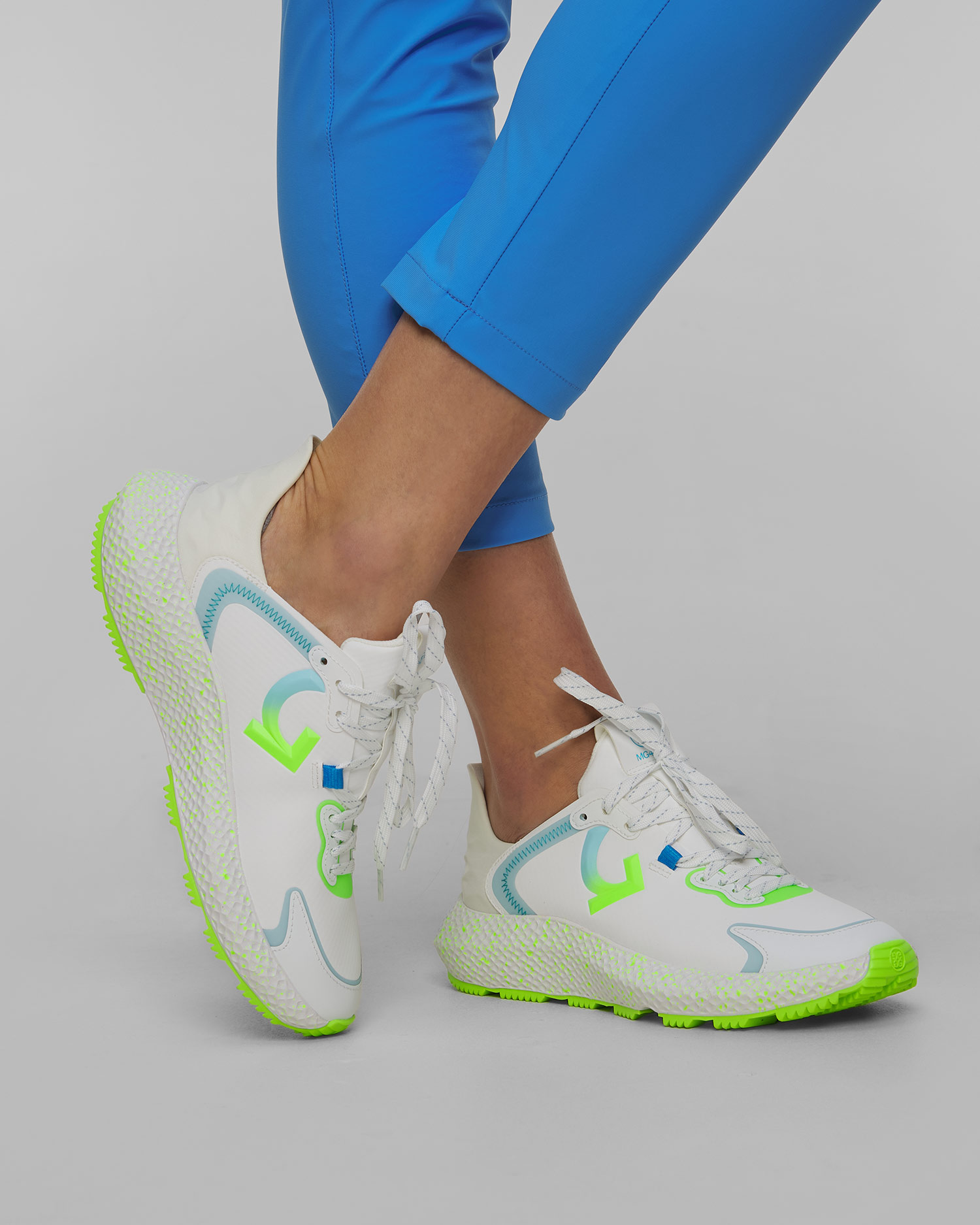 Buty golfowe damskie G/Fore Mg4x2 TPU Golf Cross Trainer biało-zielone