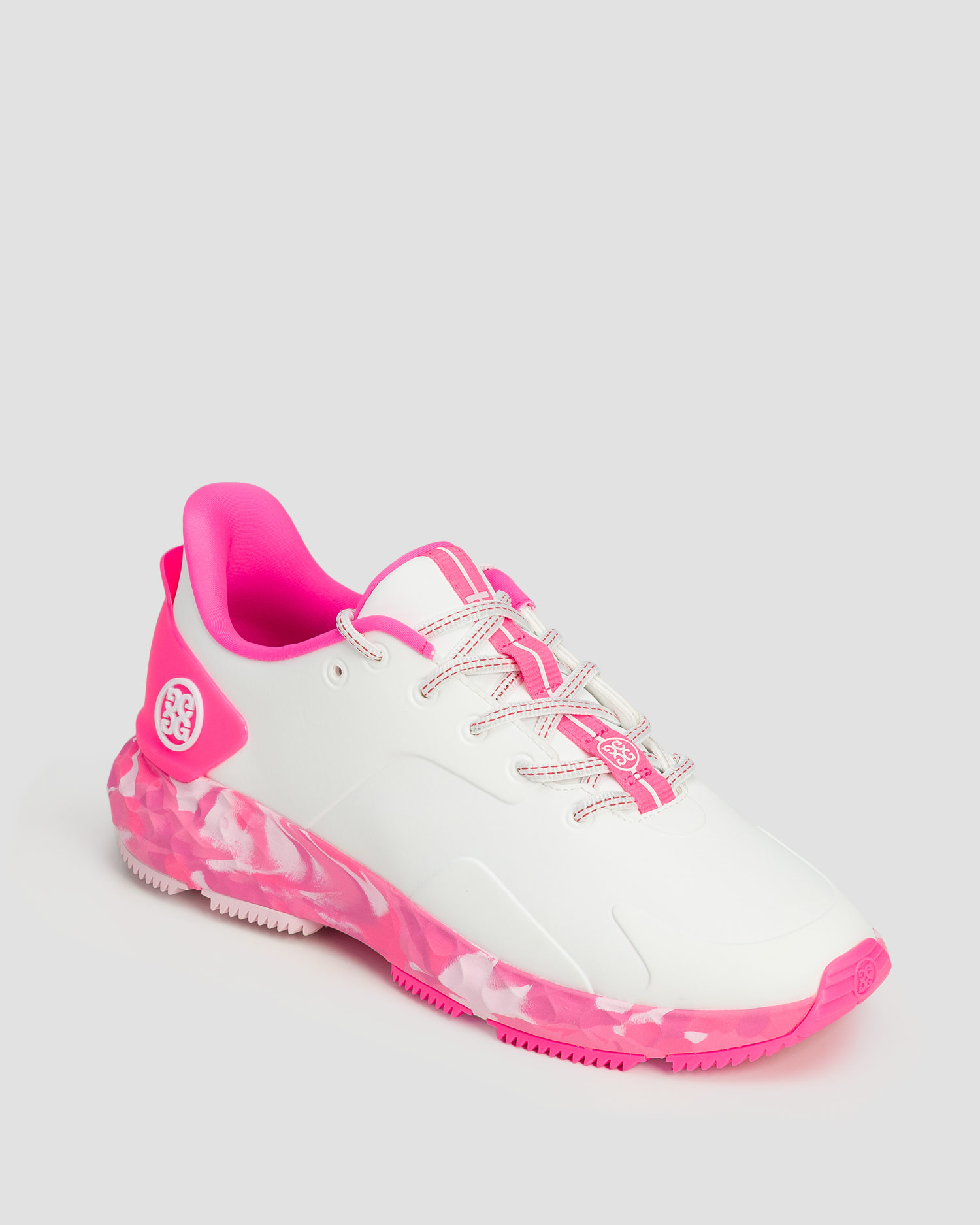 Women's golf shoes G/Fore Mg4+ Camo Sole TPU Golf white-pink