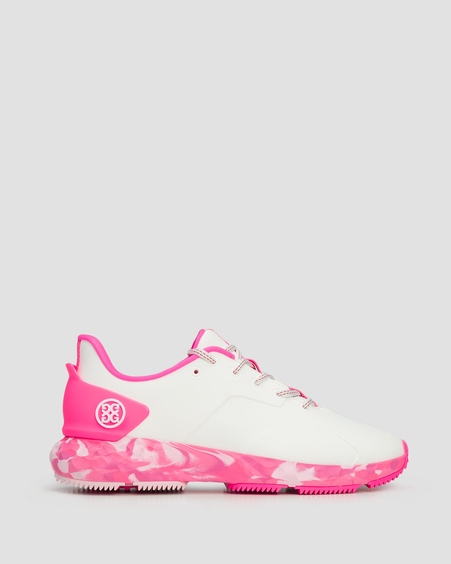 Women's golf shoes G/Fore Mg4+ Camo Sole TPU Golf white-pink