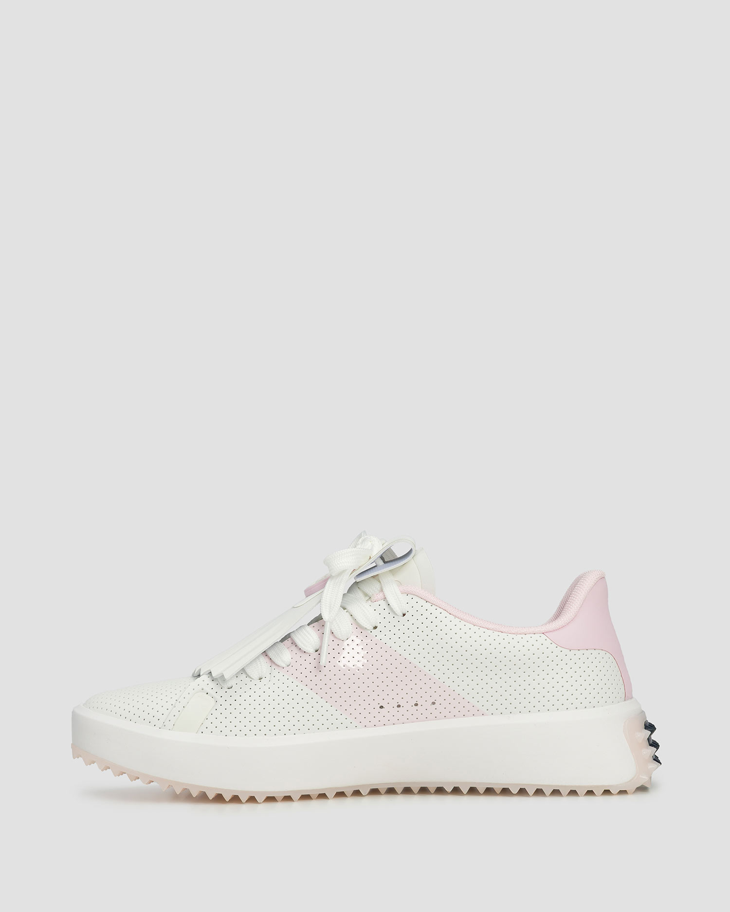 Buty golfowe damskie G/Fore G.112 Perforated Kiltie biało-różowe