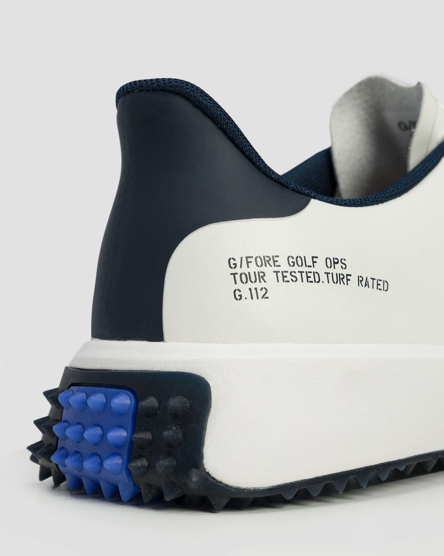 Biało-granatowe buty golfowe męskie G/Fore G.112