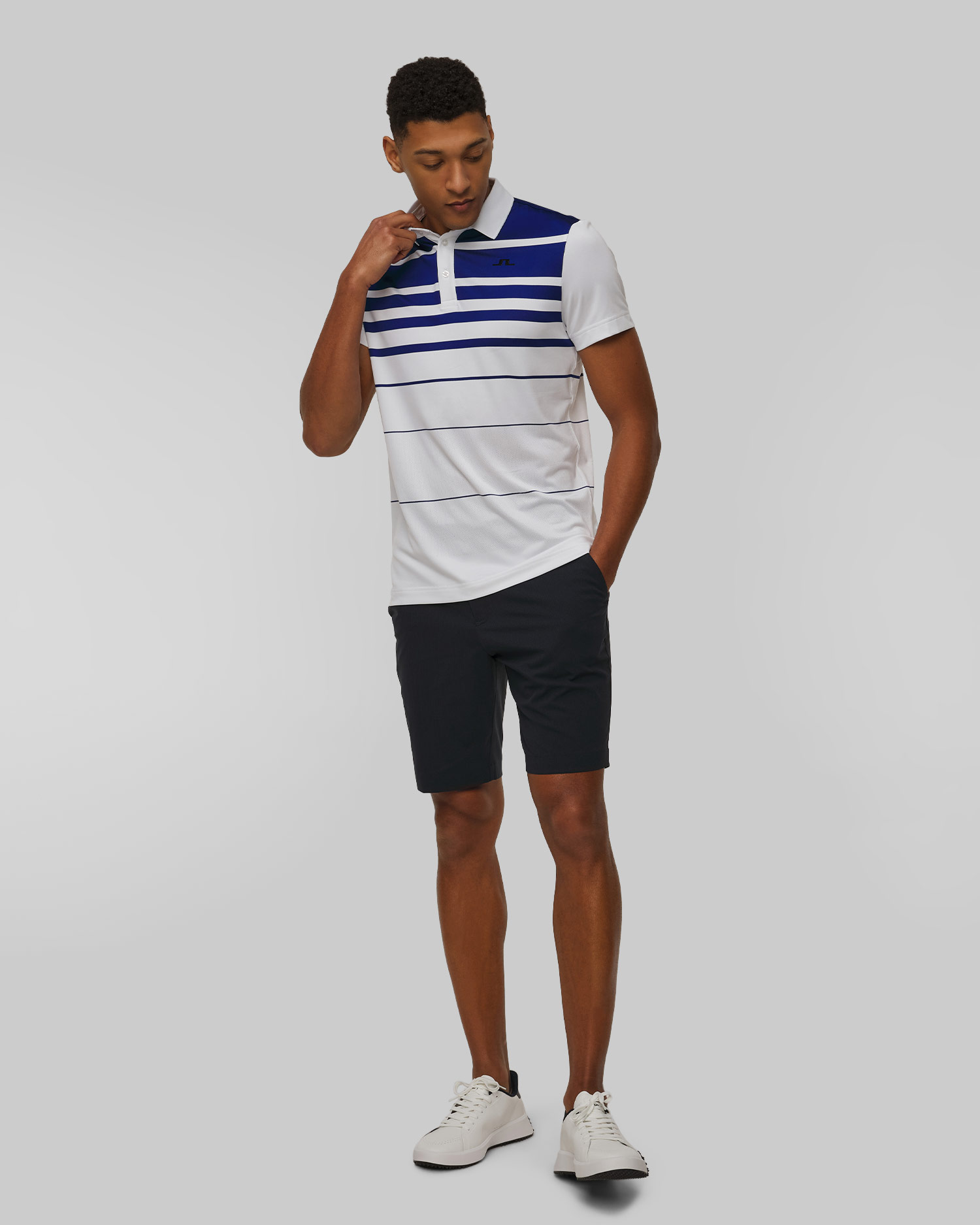 Biało-granatowe buty golfowe męskie G/Fore G.112