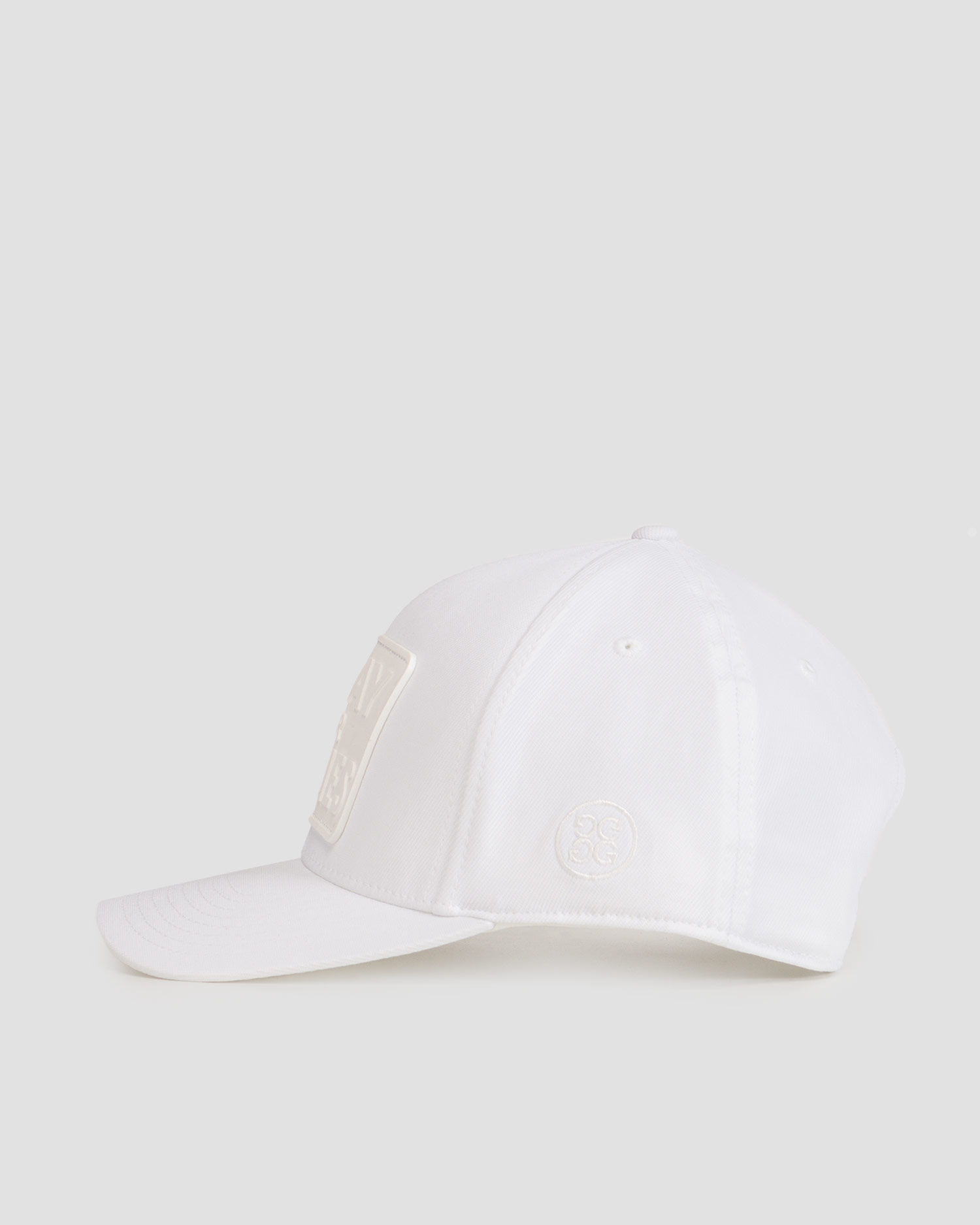 Biała czapka z daszkiem G/Fore Monochrome Pray for Birdies Stretch Twill Snapback