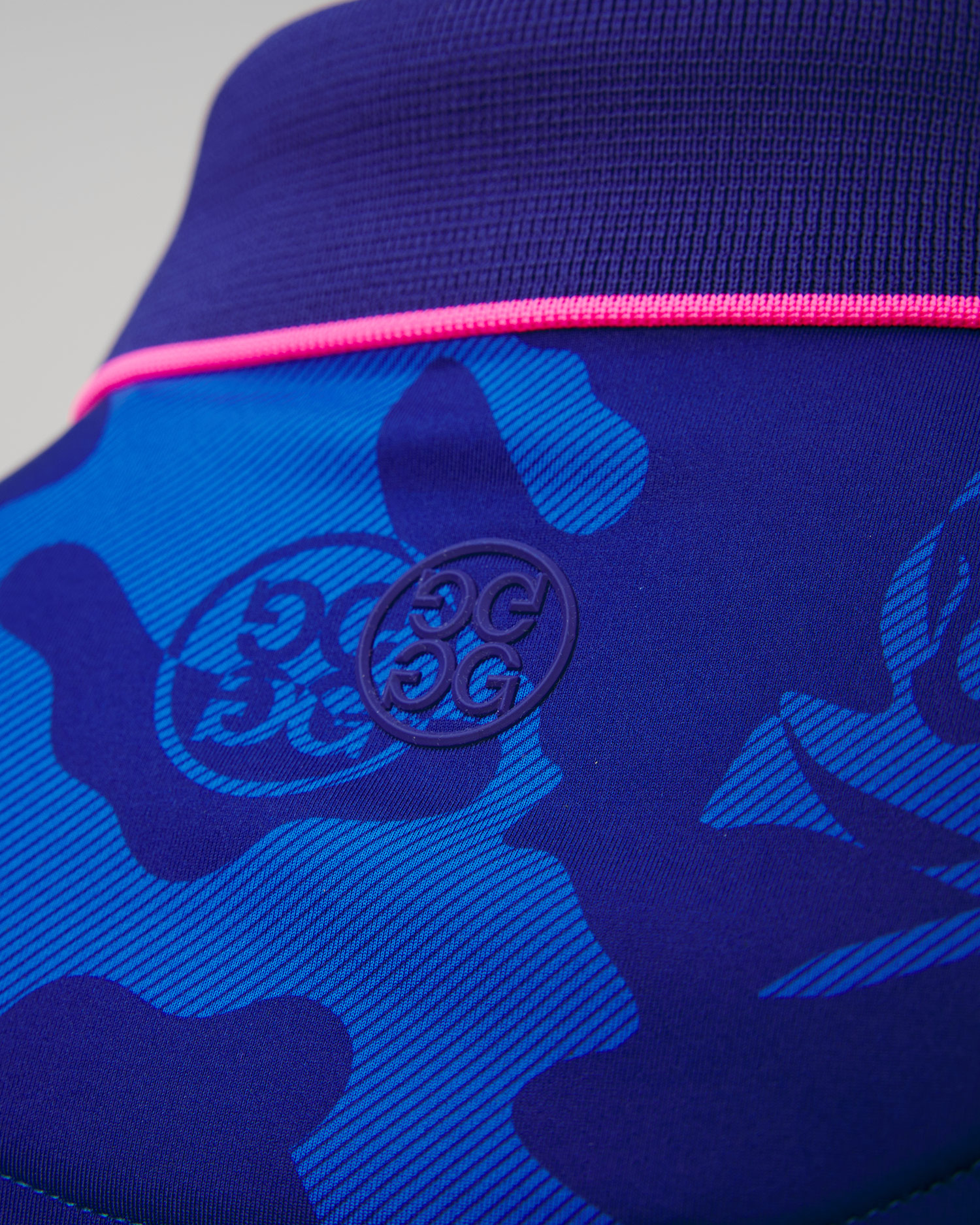 Men's dark blue G/Fore Exploded Camo Tech Jersey Polo