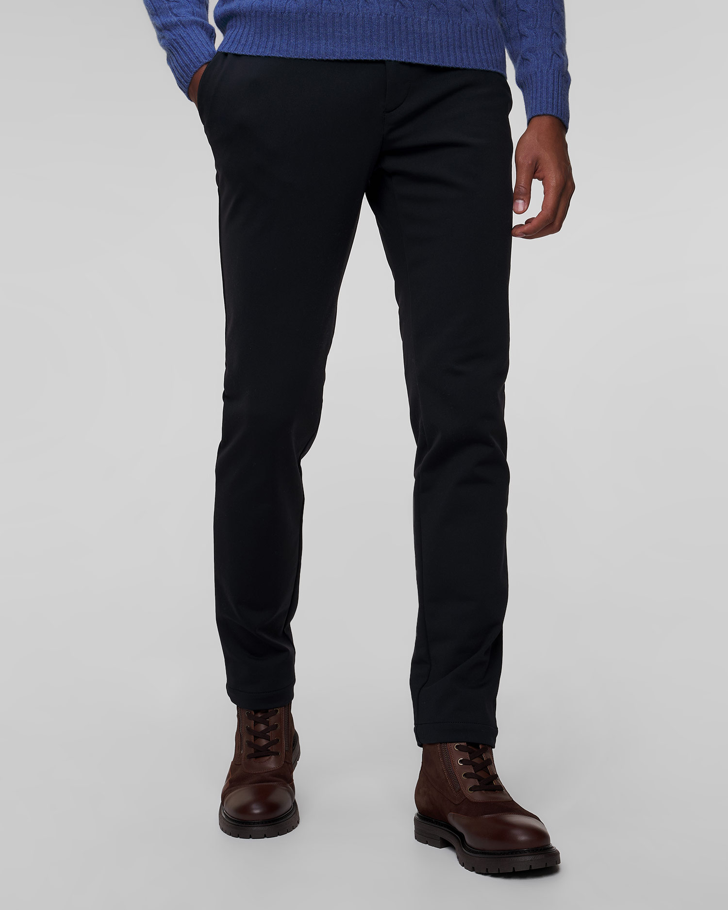 Pantaloni neri da uomo Alberto Ian Stretch Energy