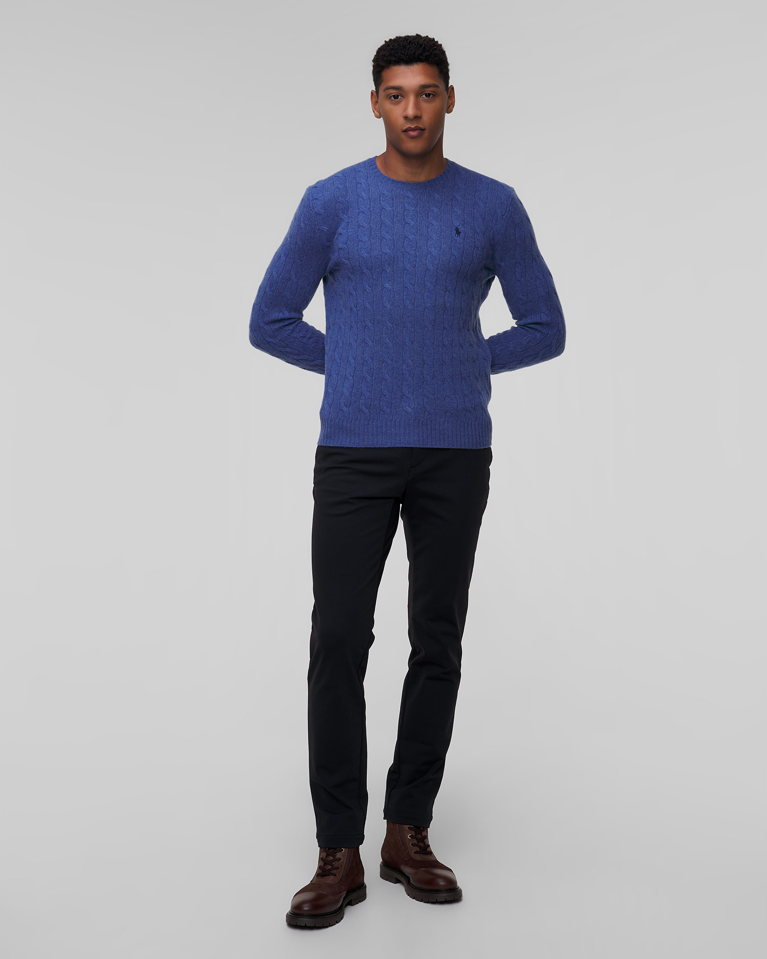 Pantaloni neri da uomo Alberto Ian Stretch Energy