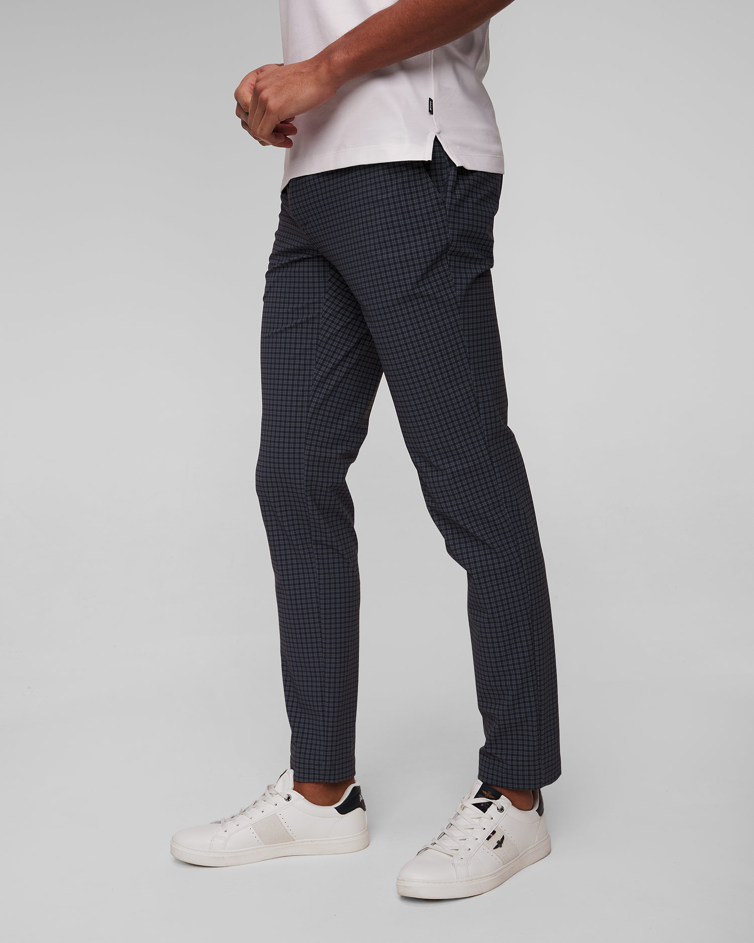 Pantalon bleu marine pour hommes Alberto Ian-Revolutional Check WR