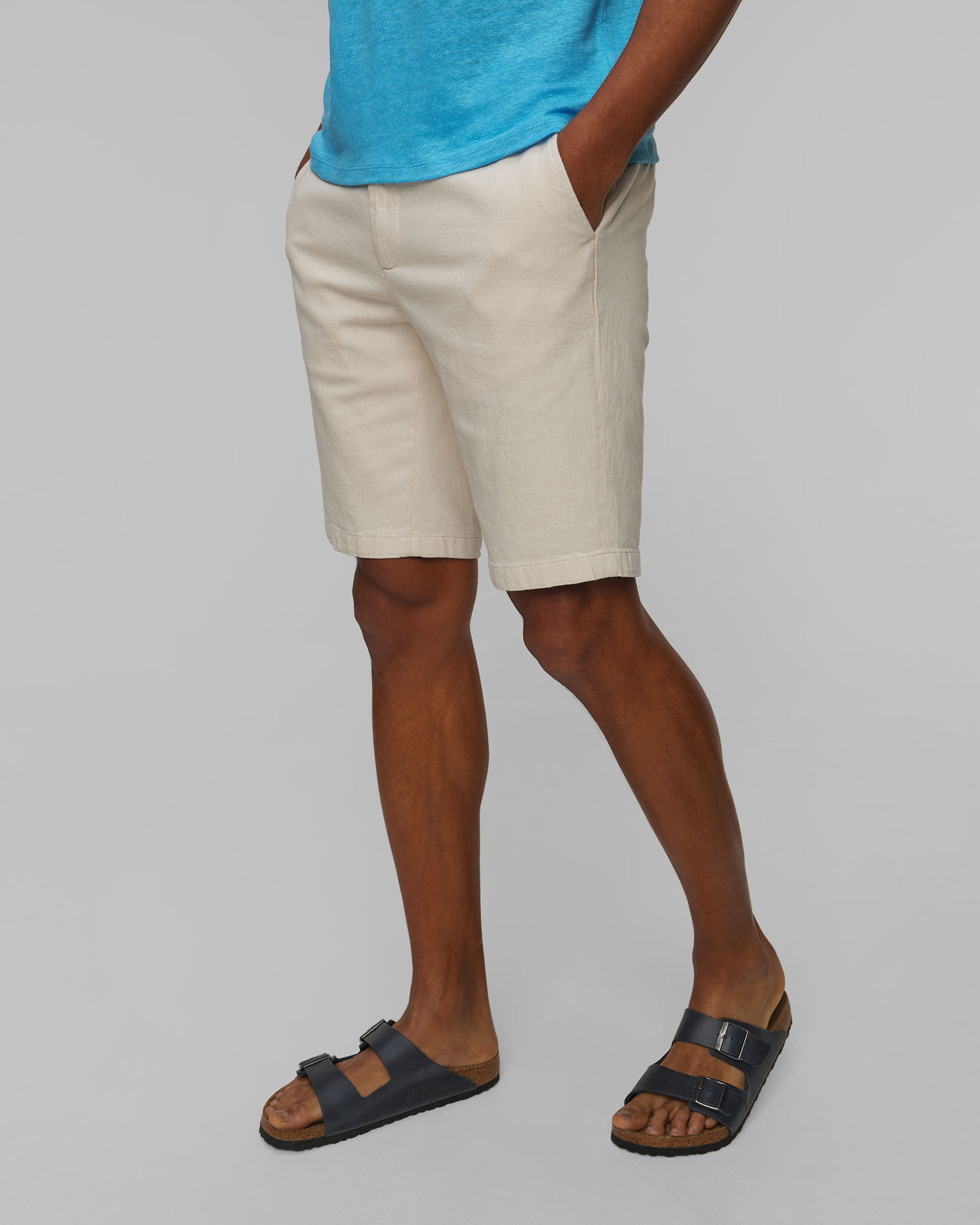 Alberto Jump-K - Smart Linen Herrenshorts mit Leinen