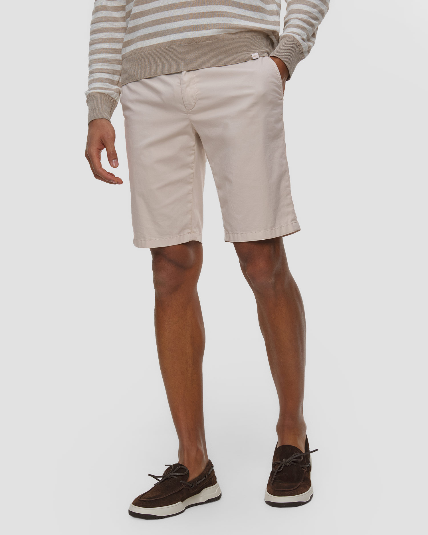 Panataloi scurți pentru bărbați Alberto Jump-K - Light Cotton, Culoare/Model: Beżowy