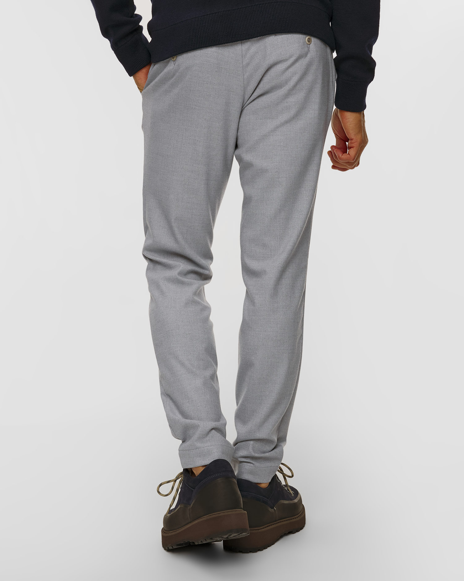 Men's trousers Alberto Jump Flannel Herringbone