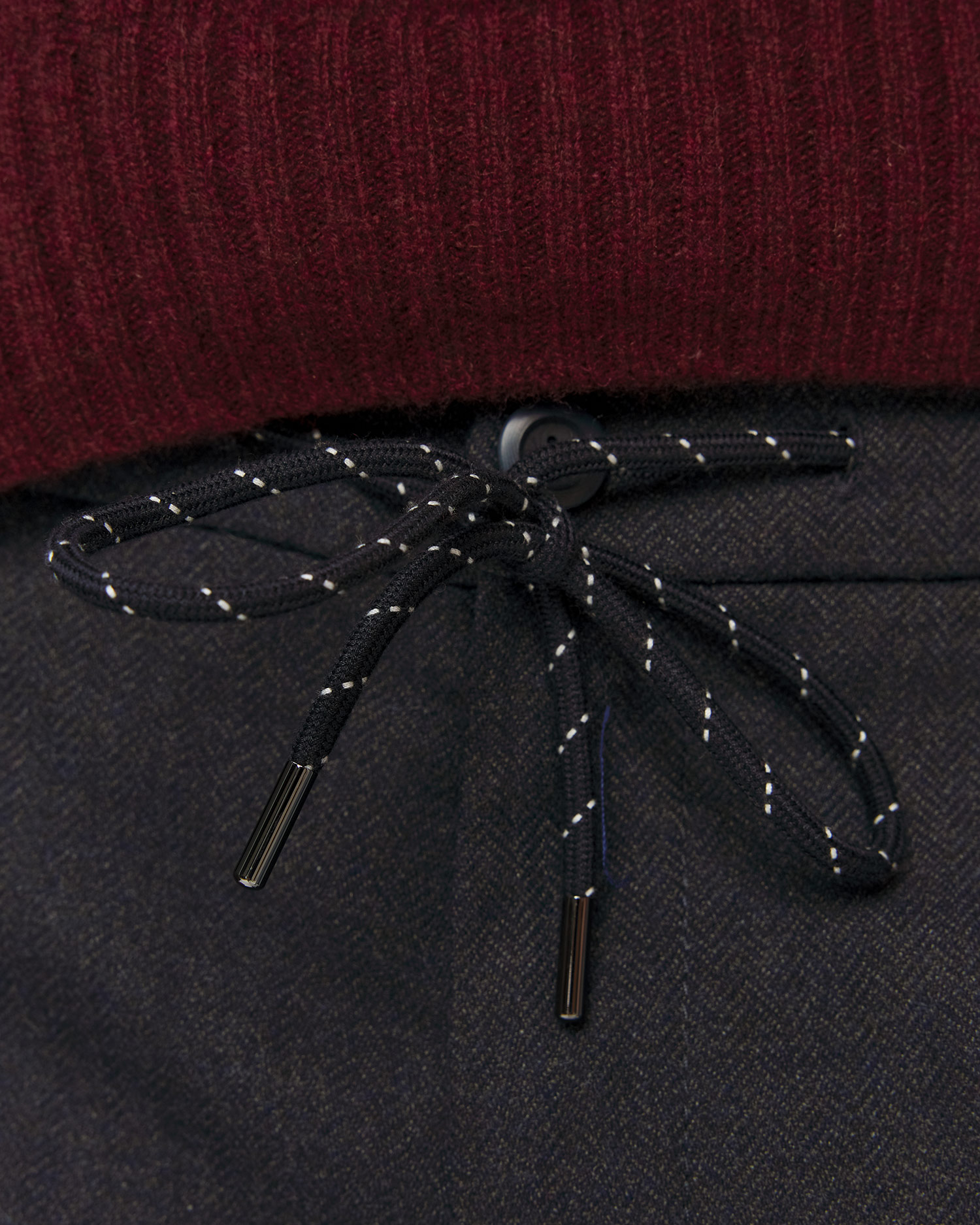 Men's trousers Alberto Jump Flannel Herringbone