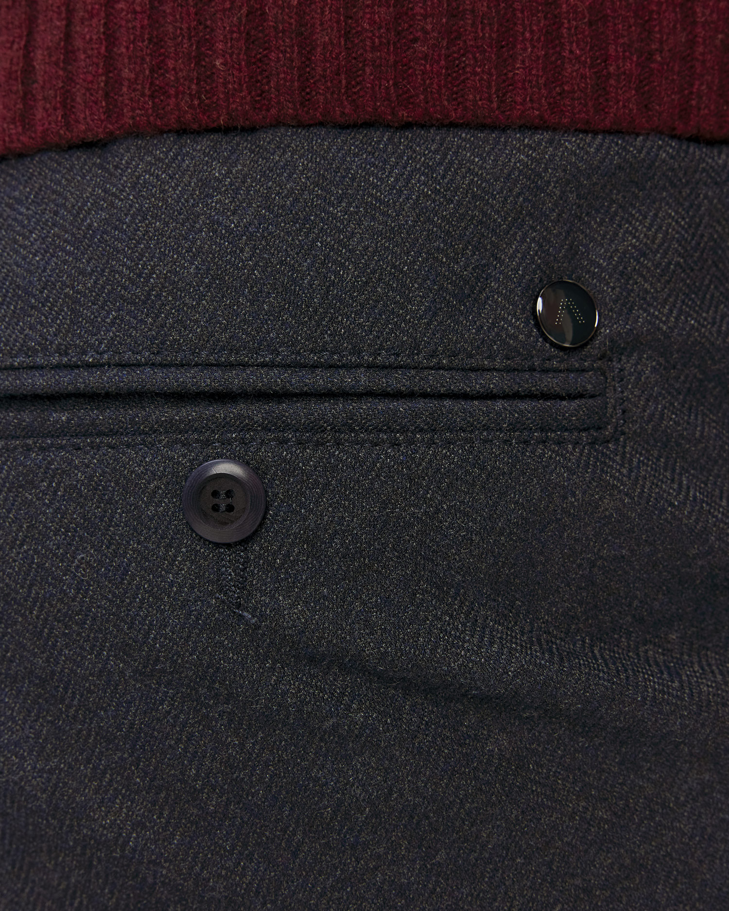 Men's trousers Alberto Jump Flannel Herringbone